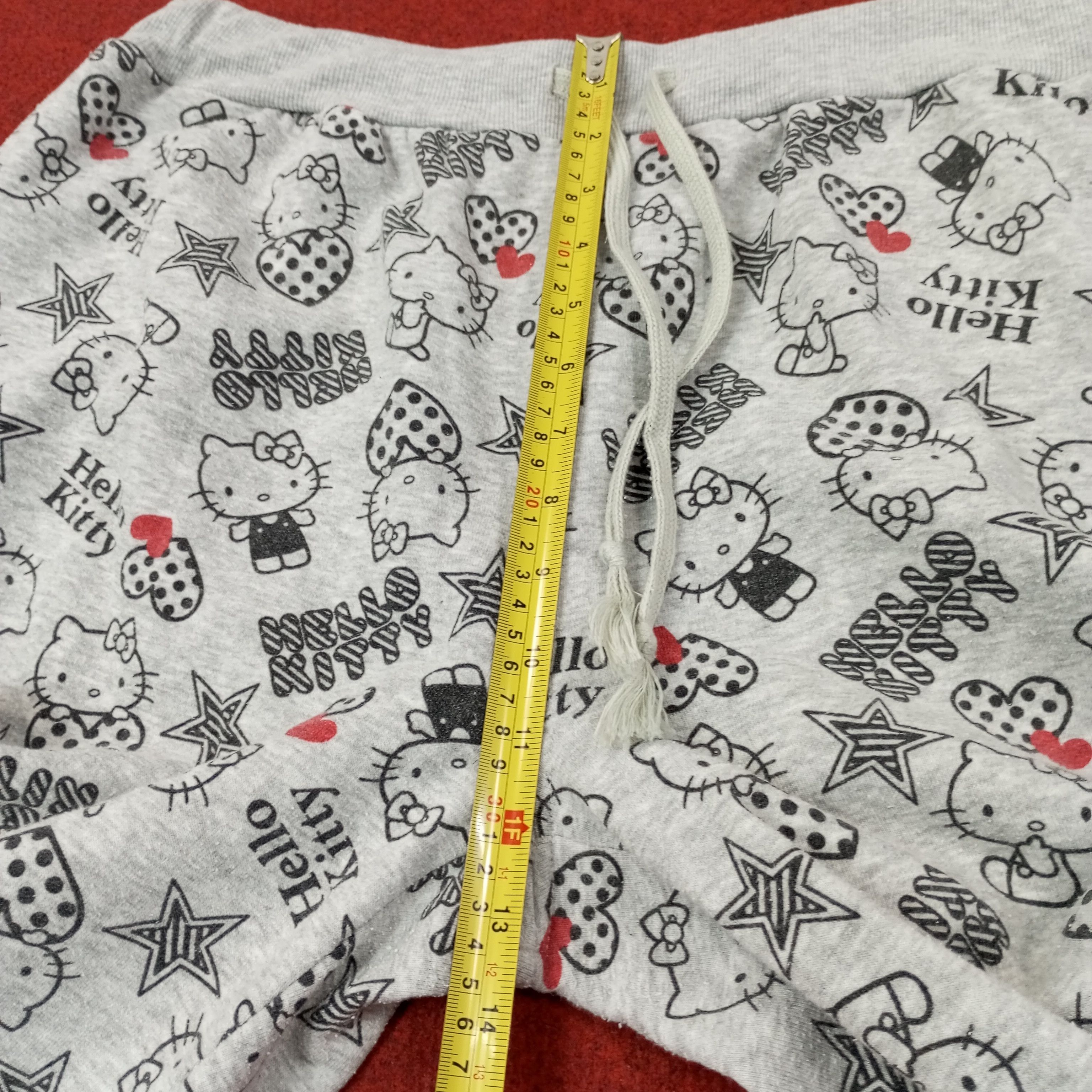 Vintage Hello Kitty Cartoon Fullprint Design Joggers Pants c244n2 Size 30" / US 8 / IT 44 - 7 Thumbnail
