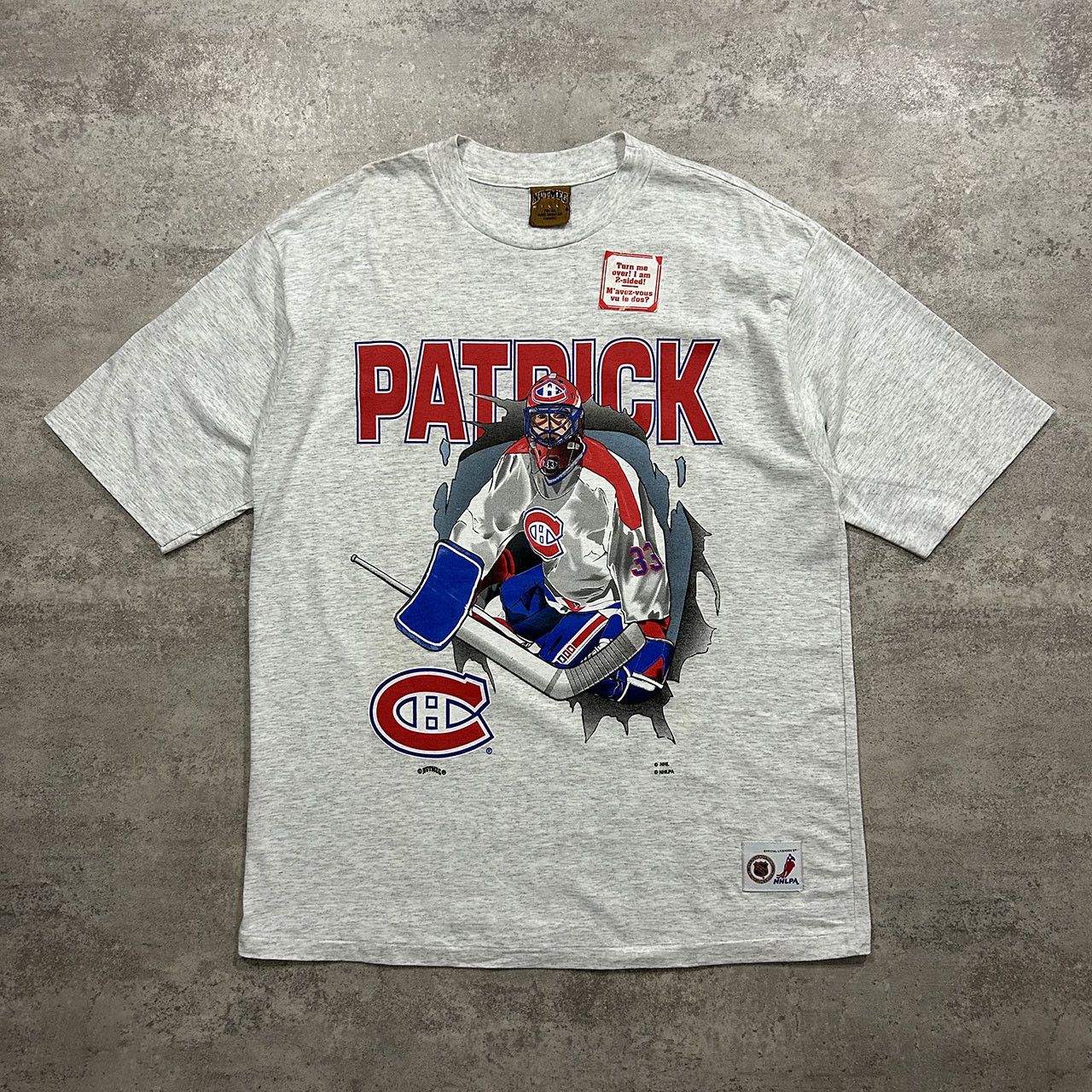 NHL × Nutmeg × Vintage MONTREAL CANADIENS PATRICK ROY NUTMEG DOUBLE SIDED T-SHIRT Size US XL / EU 56 / 4 - 1 Thumbnail