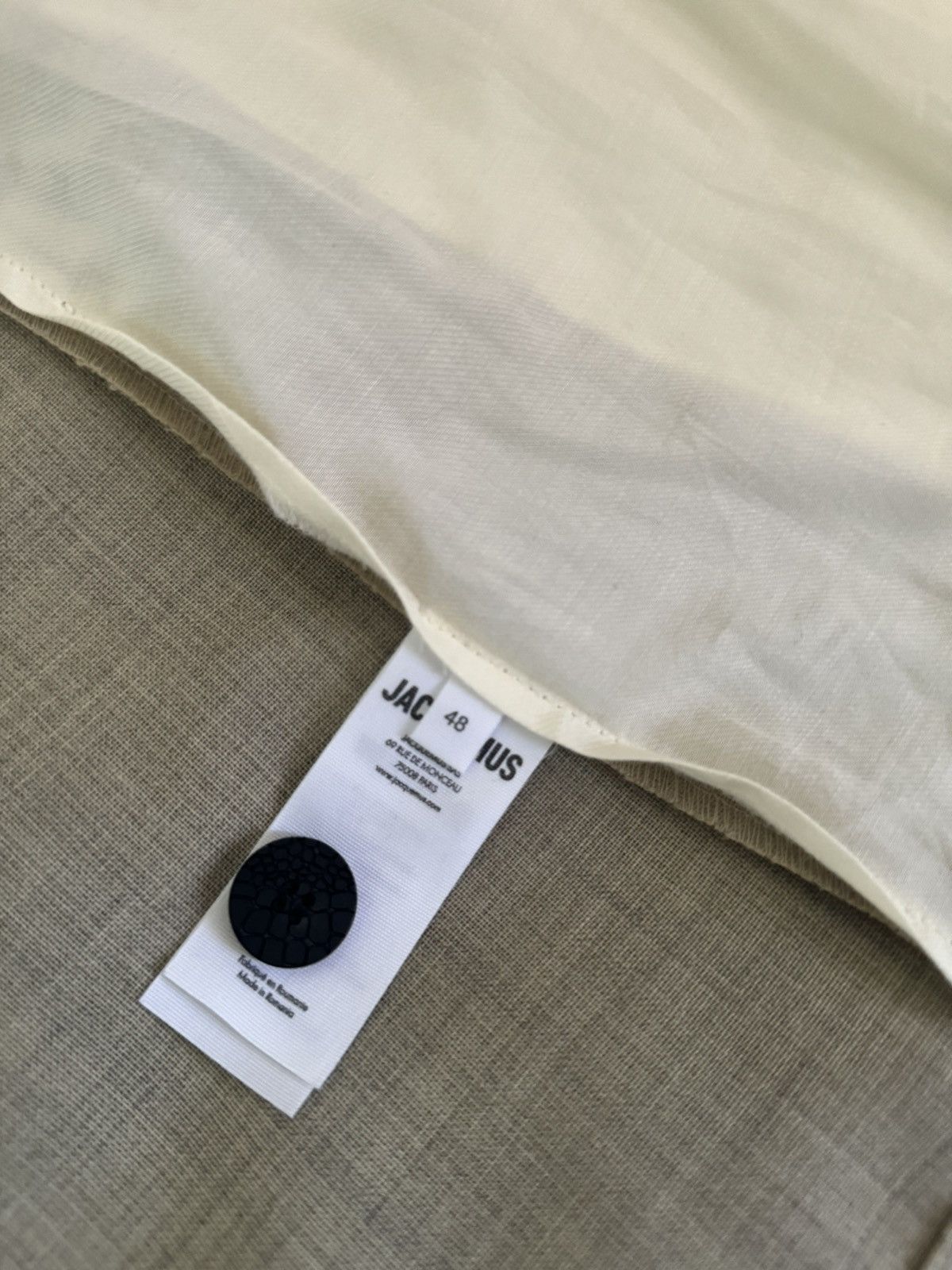 Jacquemus Canvas Blazer Size 48R - 7 Thumbnail