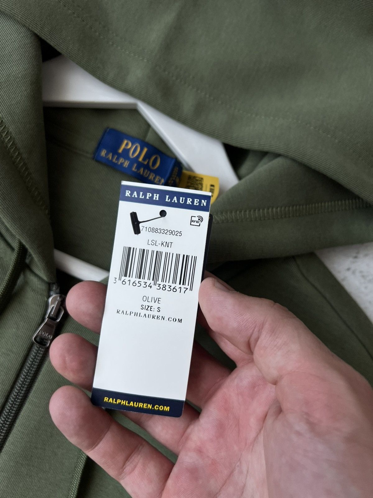 Polo Ralph Lauren Polo Ralph Lauren Full Zip Hoodie Olive Green – New Tags S Size US S / EU 44-46 / 1 - 10 Thumbnail