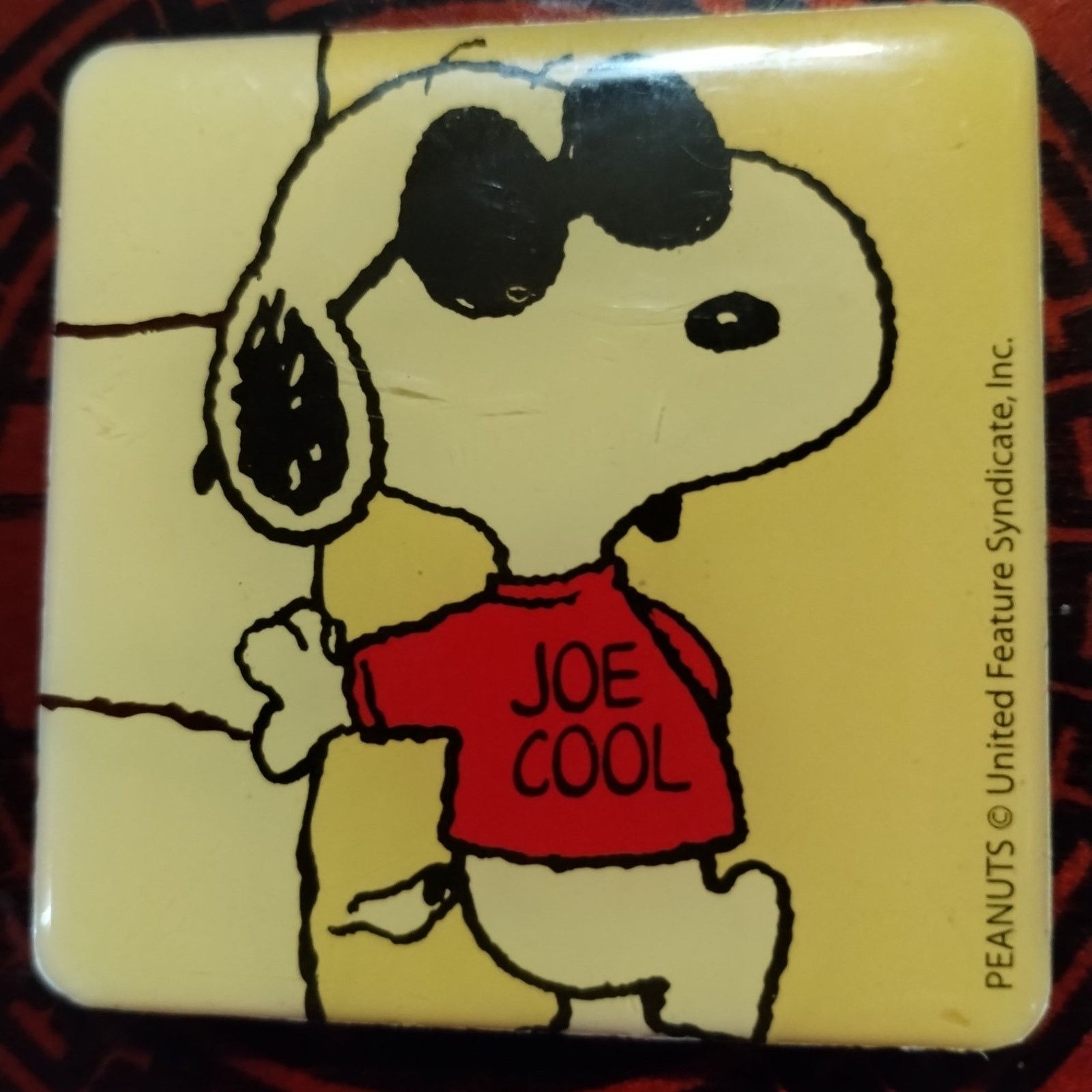 Vintage Extremely RARE and hard to find 1965 Snoopy Joe Cool magnet Size ONE SIZE - 2 Thumbnail