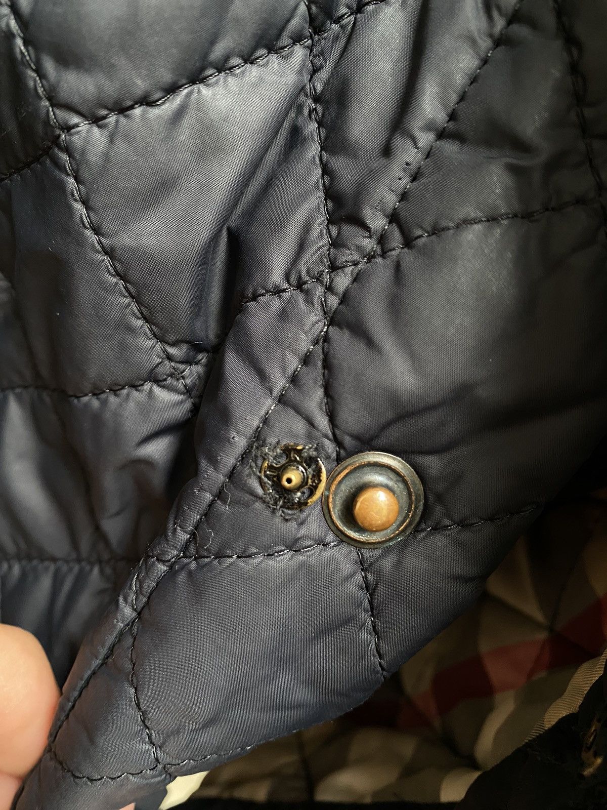 Burberry × Vintage Burberry London Quilted Light Jacket Size US XL / EU 56 / 4 - 11 Thumbnail