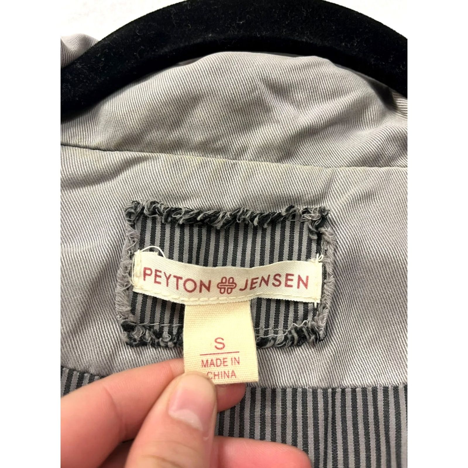Vintage Peyton Jenson Womens Vest Gray S Lyocell Blend Cotton Pocket Striped Lining Utility Samsung? Size S / US 4 / IT 40 - 3 Thumbnail