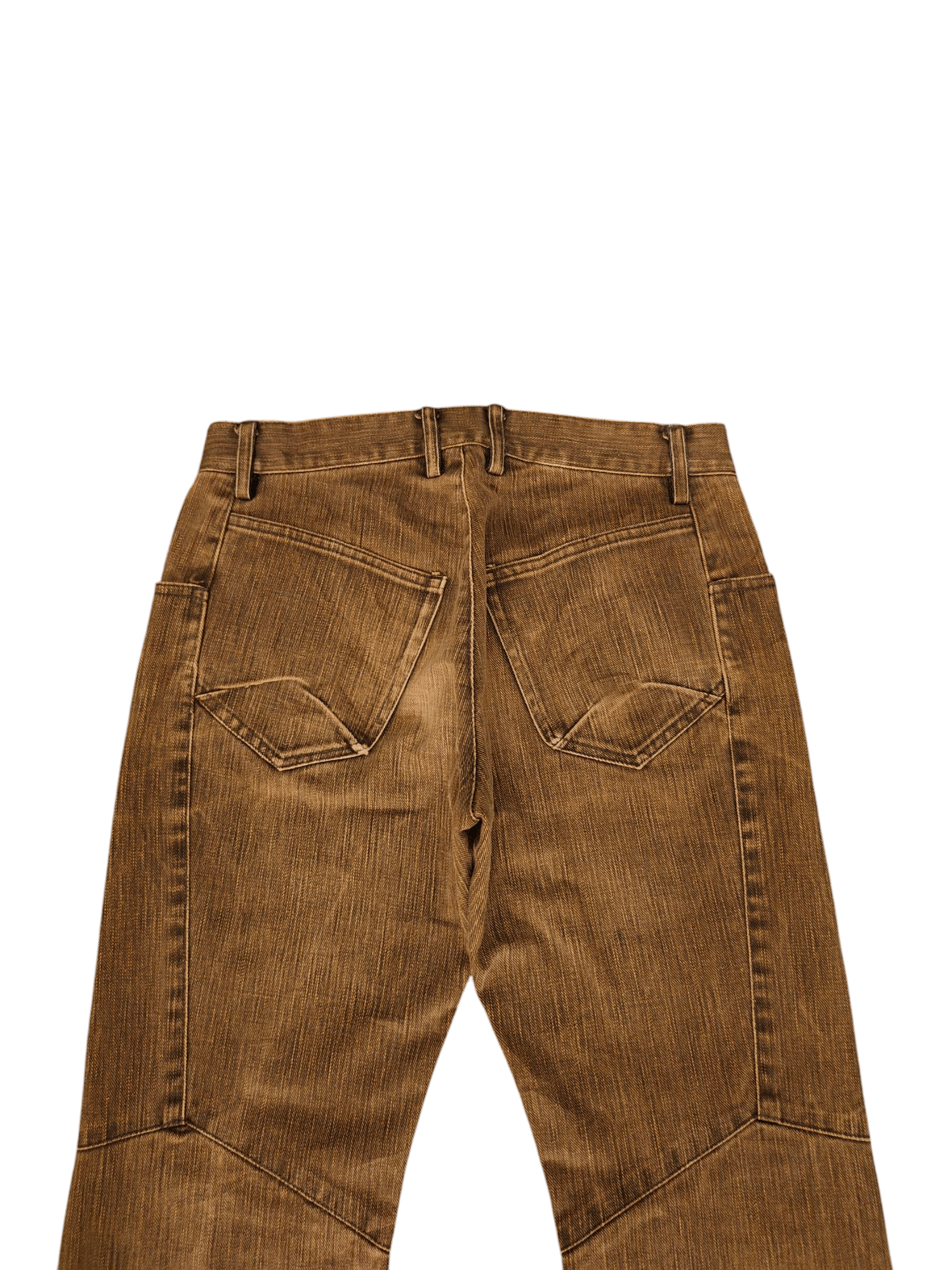 If Six Was Nine Flare Jeans Hodinova Japan Brown Orange Denim Bootcut Lgb Size US 30 / EU 46 - 12 Thumbnail