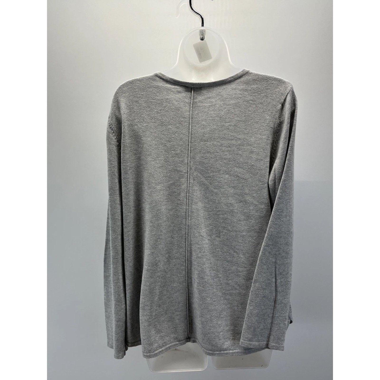 Chicos Chicos 2 Tunic Sweater Womens L Gray V Neck Size L / US 10 / IT 46 - 4 Thumbnail