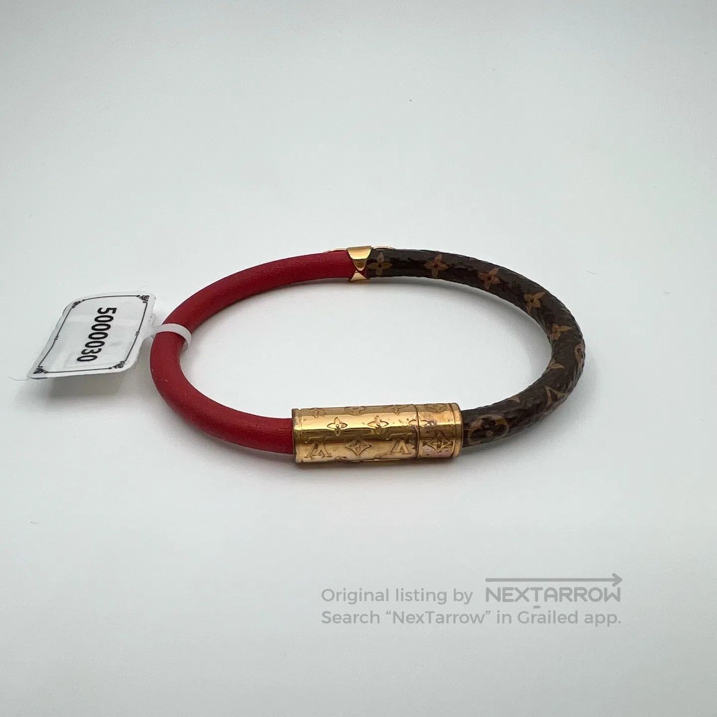 Louis Vuitton Louis Vuitton Red and brown color combination metal bracel Size ONE SIZE - 2 Thumbnail