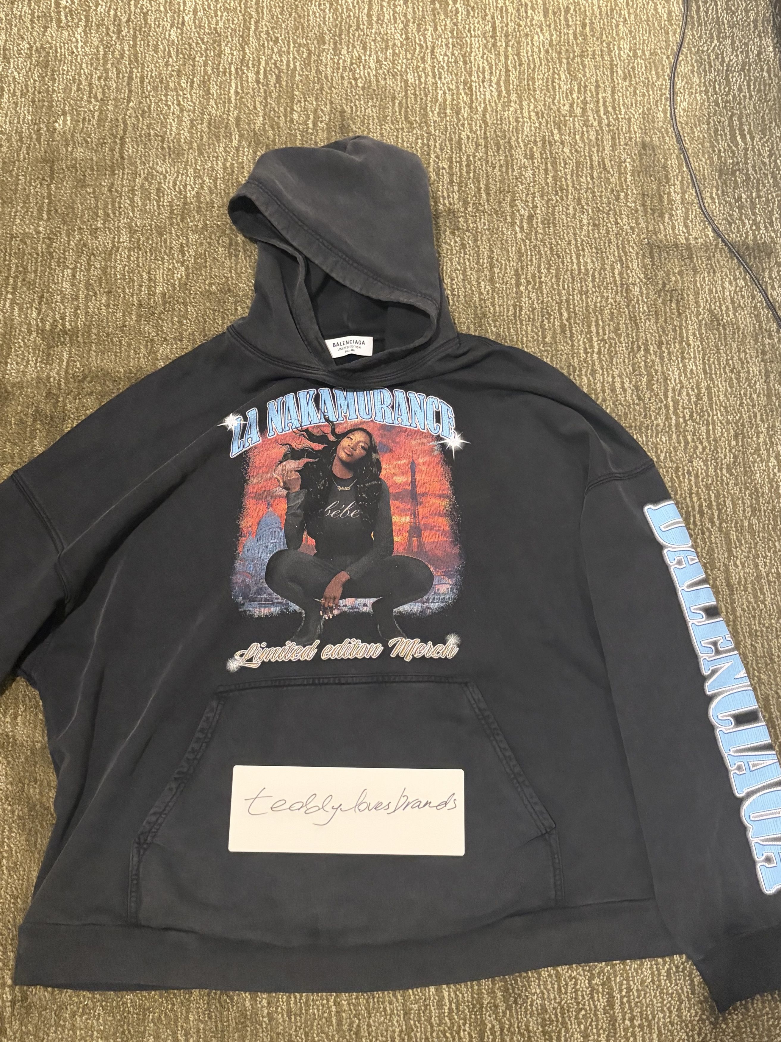 Balenciaga Balenciaga La Nakamurance Hoodie Size US L / EU 52-54 / 3 - 1 Thumbnail