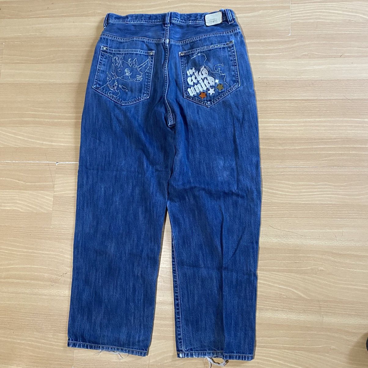 Ecko Unltd. Ecko Unltd Rhino Embroidered Baggy Jeans Size 31 Vintage Y2K Size US 31 - 2 Thumbnail