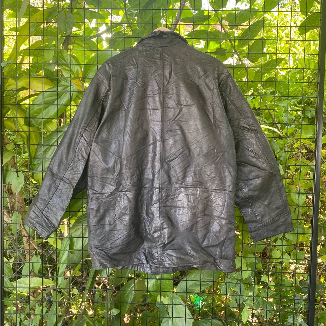 Genuine Leather × Vintage Vintage Wind Armor Leather Jacket Size US L / EU 52-54 / 3 - 9 Thumbnail