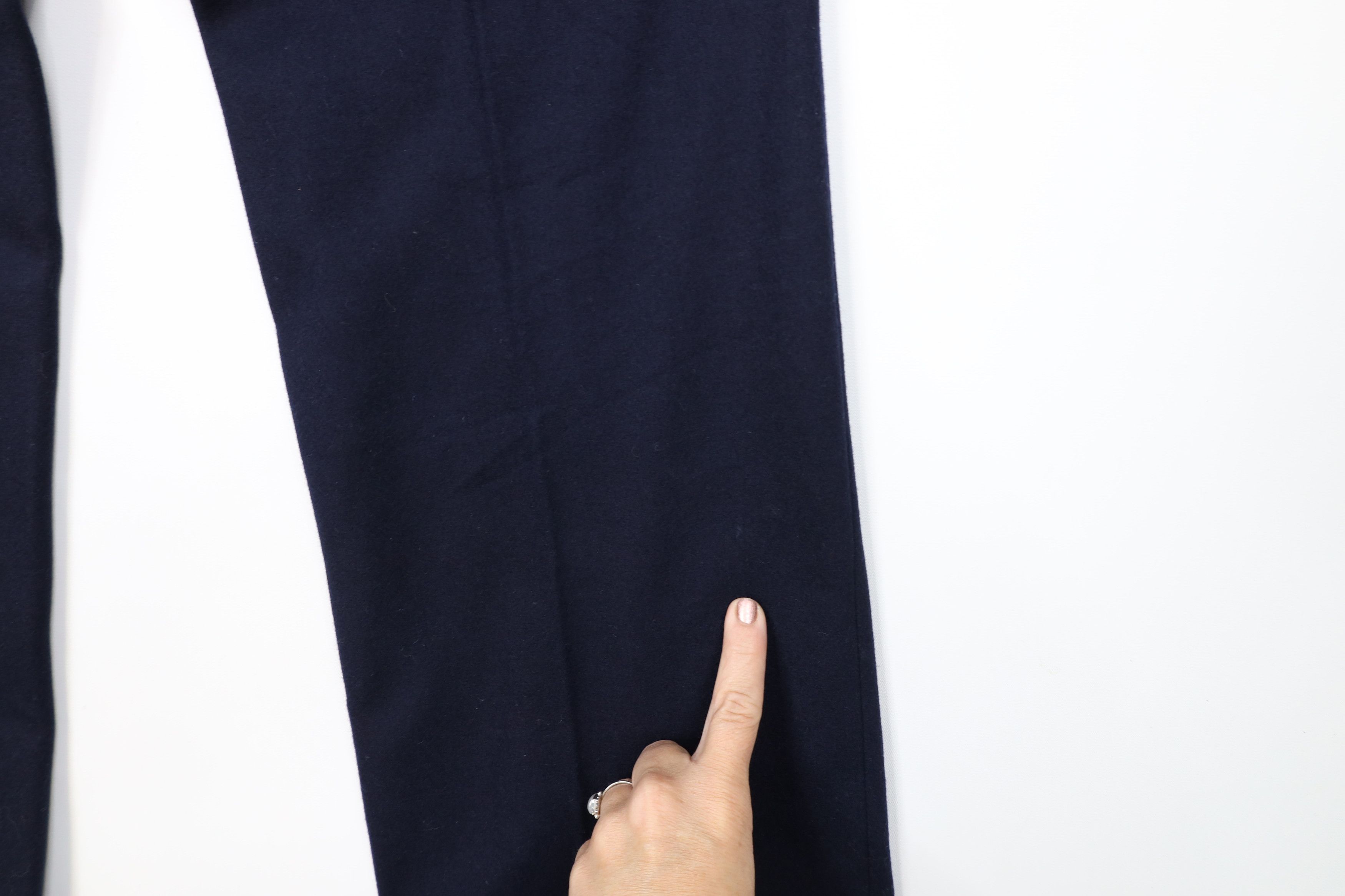 Vintage Vintage 70s Streetwear Wool Wide Leg Chino Pants Blue Size US 29 - 11 Thumbnail