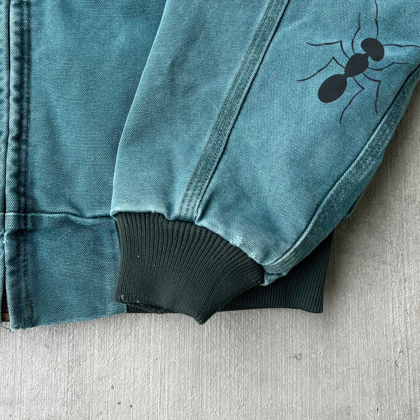 Carhartt × Vintage Carhartt JQ243 green hooded work wear jacket Size US M / EU 48-50 / 2 - 4 Thumbnail