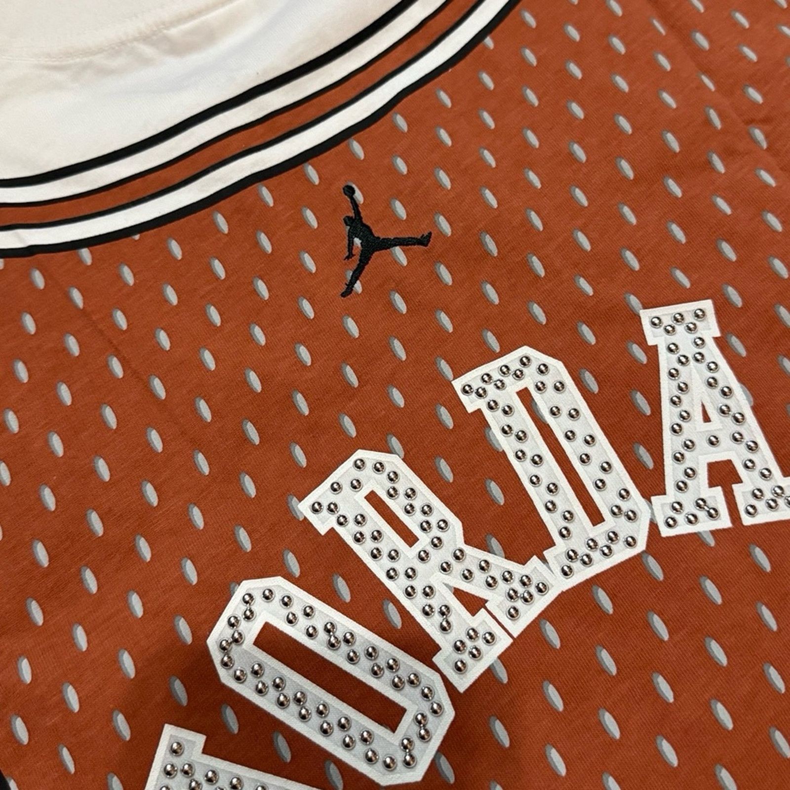 Jordan Brand 2007 Air Jordan Studded Jersey Short Sleeve Shirt Size US L / EU 52-54 / 3 - 9 Thumbnail