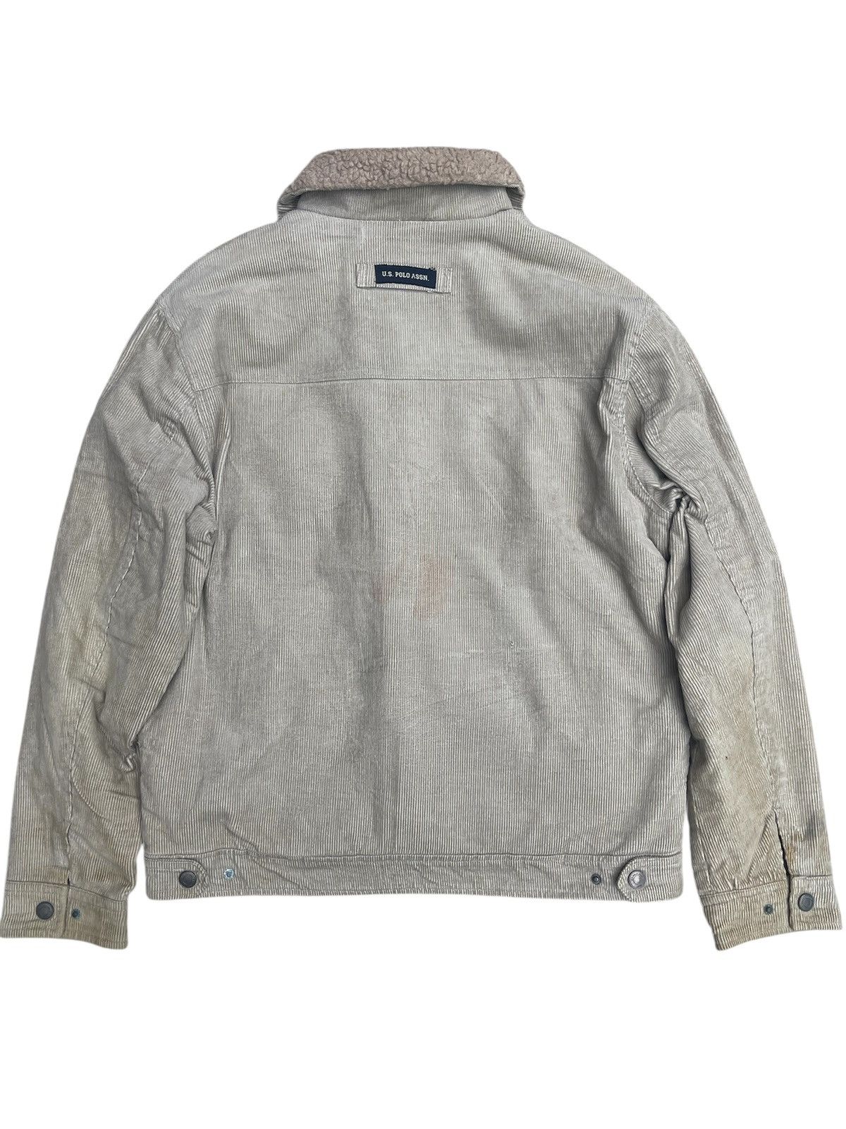 U.S. Polo Assn. 🇺🇸 U.S. Polo Assn. Corduroy Sherpa Jacket - Fuzzy Lined Size US M / EU 48-50 / 2 - 2 Thumbnail