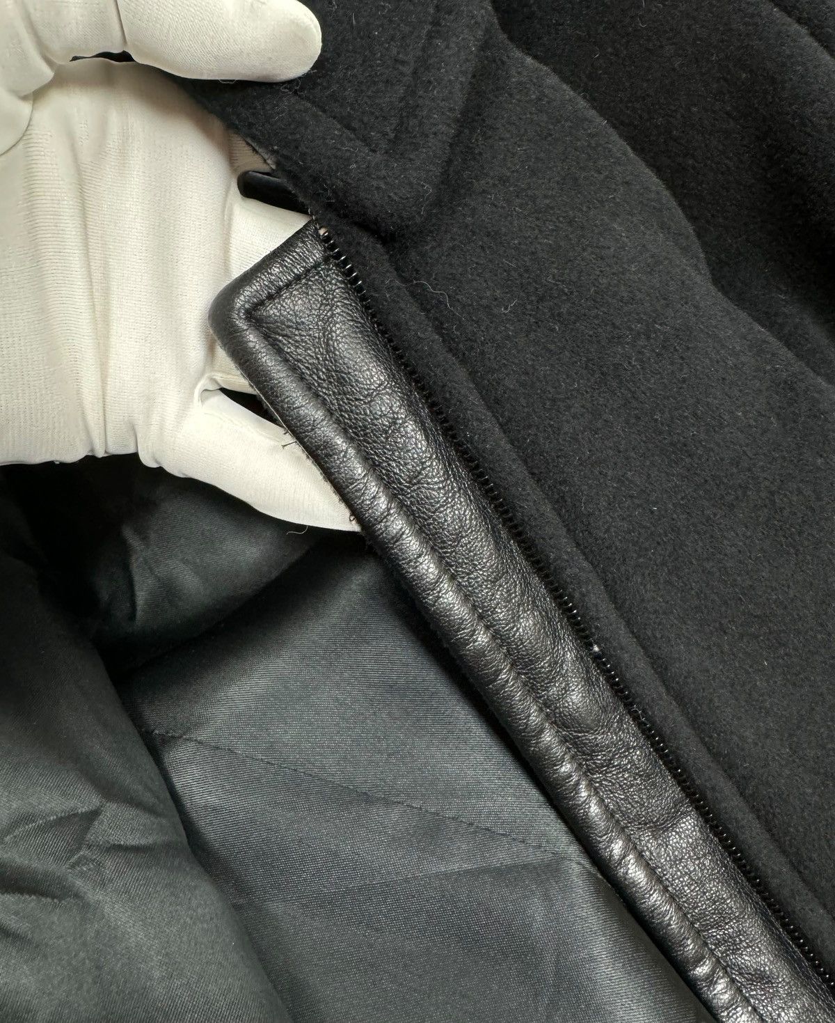 MAX&Co. Max&Co Wool-Angora Zip Coat Leather Trim size IT44 US10 Size M / US 6-8 / IT 42-44 - 14 Thumbnail