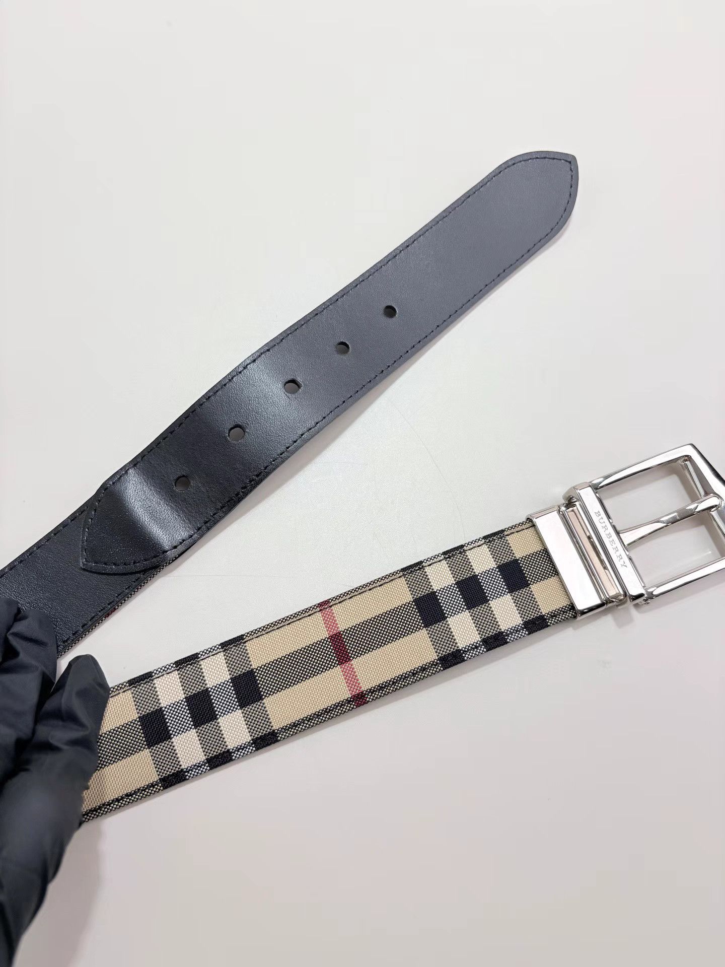 Burberry BURBERRY Plaid Belt K1 Size ONE SIZE - 4 Thumbnail
