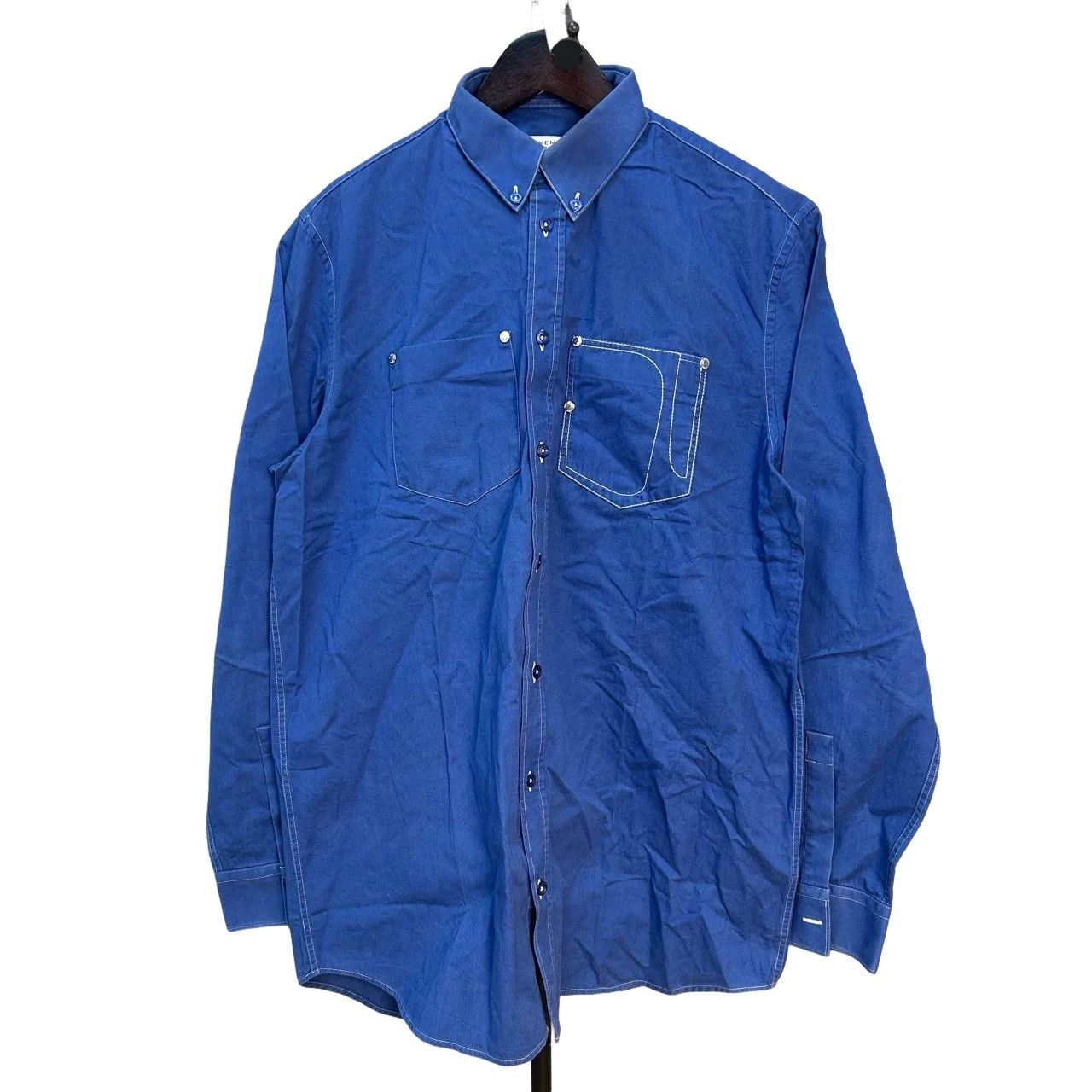 Givenchy Givenchy Blue Button-Up Shirt Size S Size US S / EU 44-46 / 1 - 1 Thumbnail