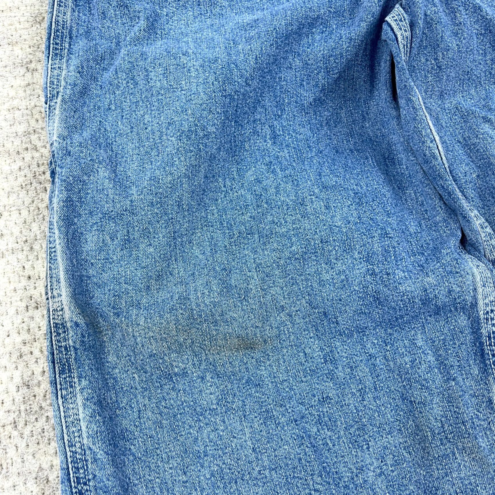 Tommy Hilfiger VINTAGE Tommy Hilfiger Jeans Women 14 Baggy Fit Wide Leg High Rise 90s Blue 32x27 Size 36" / US 14 / IT 50 - 6 Thumbnail