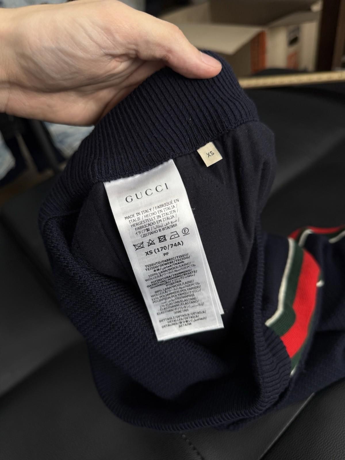 Gucci Authentic Gucci Logo Navy Joggers Wool (XS) $1200 Retail Size US 28 / EU 44 - 6 Thumbnail