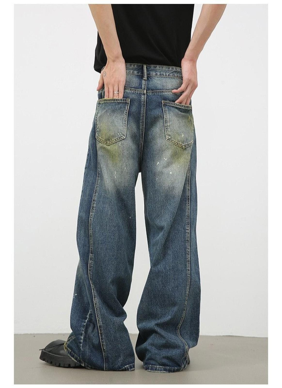 Japanese Brand Baggy Wide Leg Denim Jeans Size US 32 / EU 48 - 2 Thumbnail