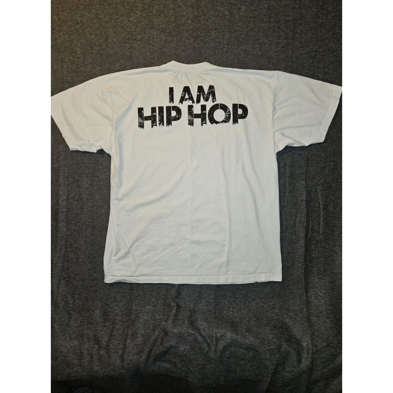 Vintage Shaka Wear T-Shirt Graphic Print Men's 3XL White I Am Hip Hop Shirt Hip Hop Logo Crew Neck Short Sleeve Mens 3XL White Graphic Print Size US XXL / EU 58 / 5 - 6 Thumbnail