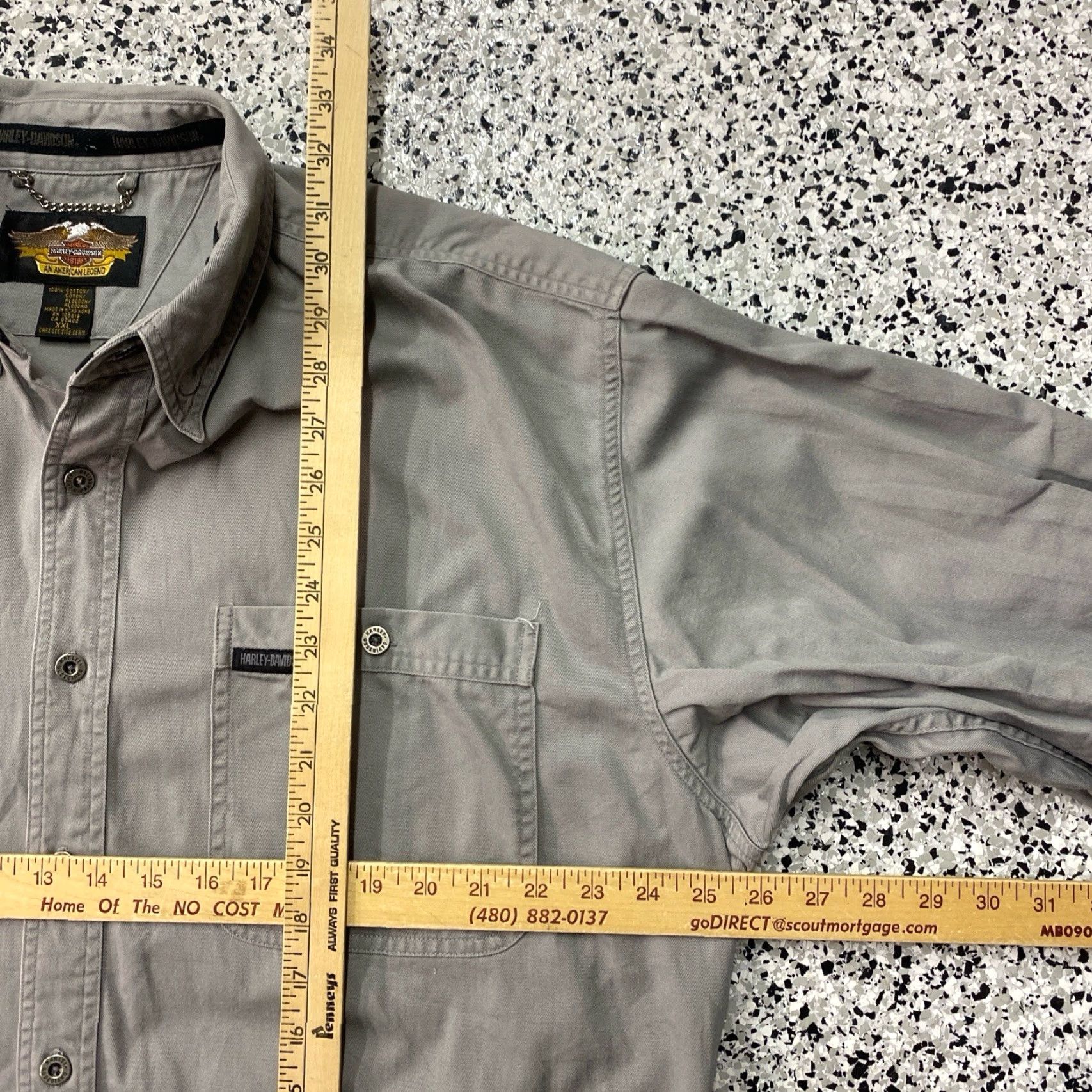 Harley Davidson VINTAGE Harley-Davidson Long Sleeve Button-Up Shirt XXL Embroidered Size US XXL / EU 58 / 5 - 2 Thumbnail