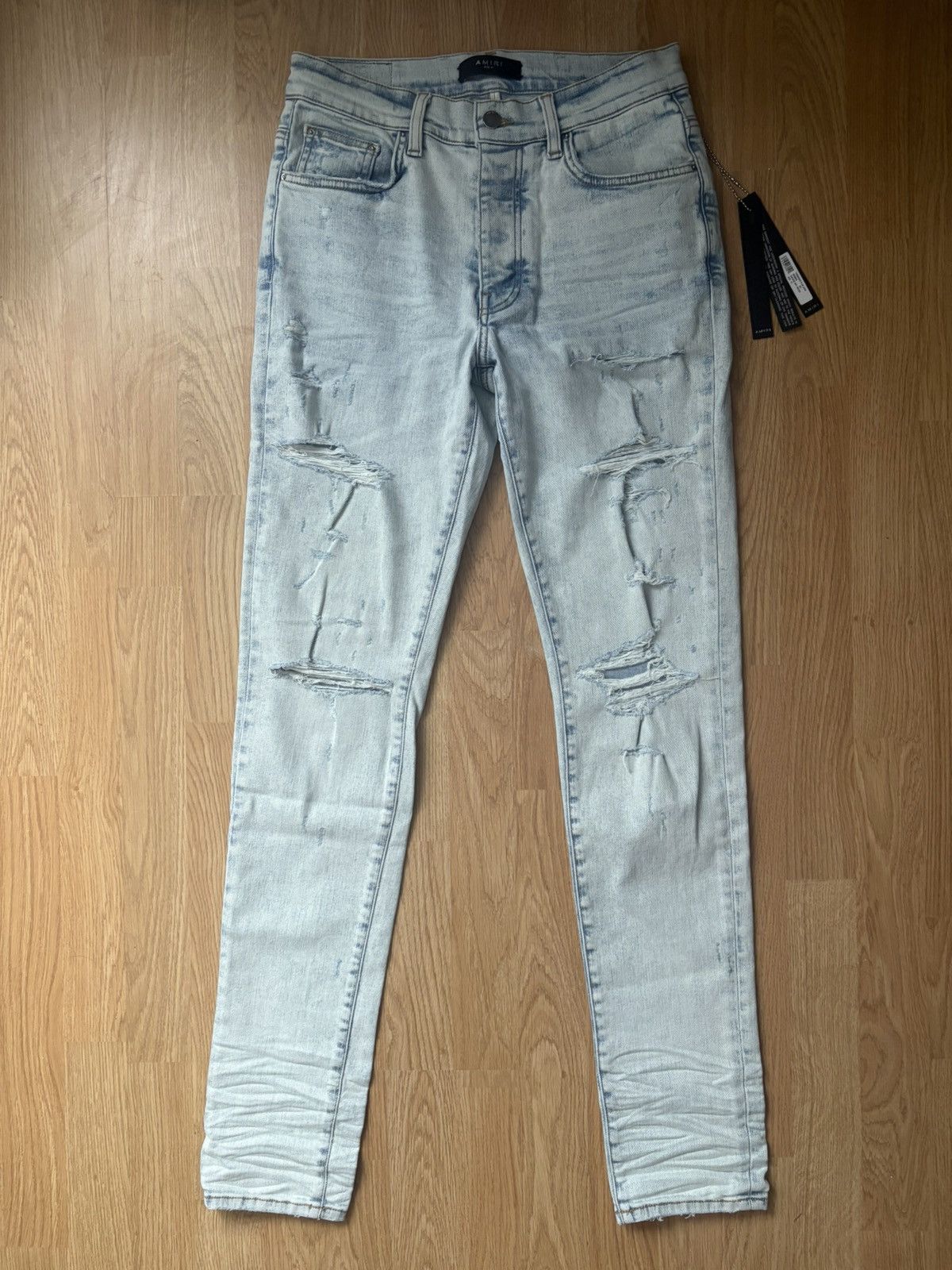 Amiri Amiri Trasher Plus Jean Vintage Sky Indigo Size US 31 - 1 Thumbnail