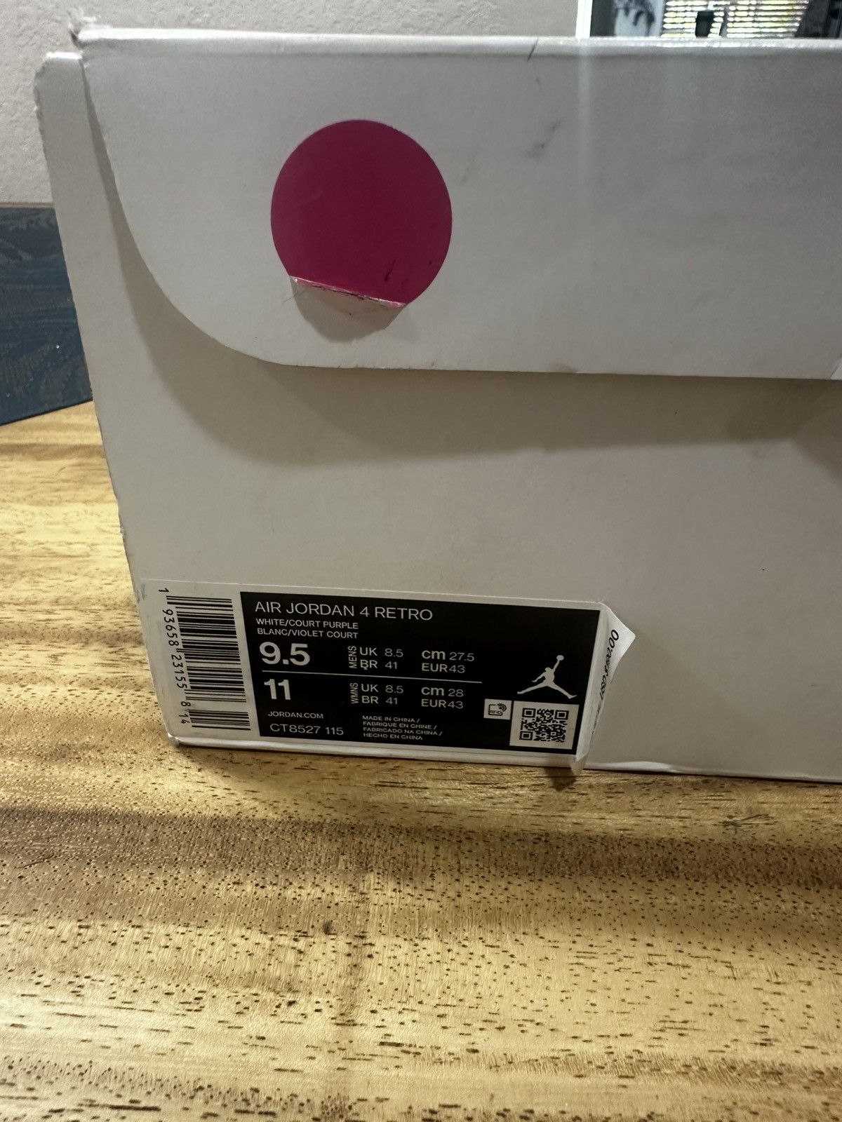 Jordan Brand Jordan 4 Metallic Purple Size 9.5 Size US 9.5 / EU 42-43 - 11 Thumbnail