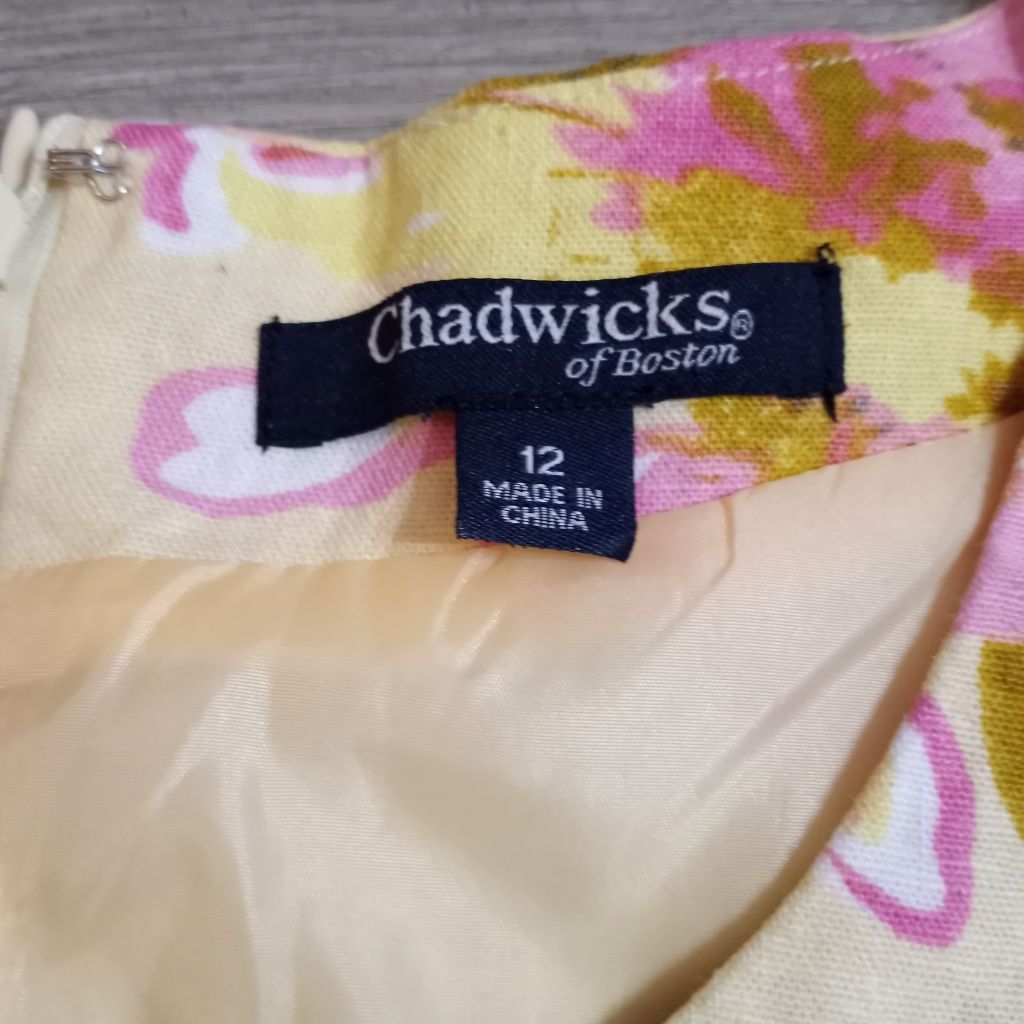 Other Chadwick's of Boston Floral Midi Dress Yellow/ Pink Size 12 Size XL / US 12-14 / IT 48-50 - 3 Thumbnail