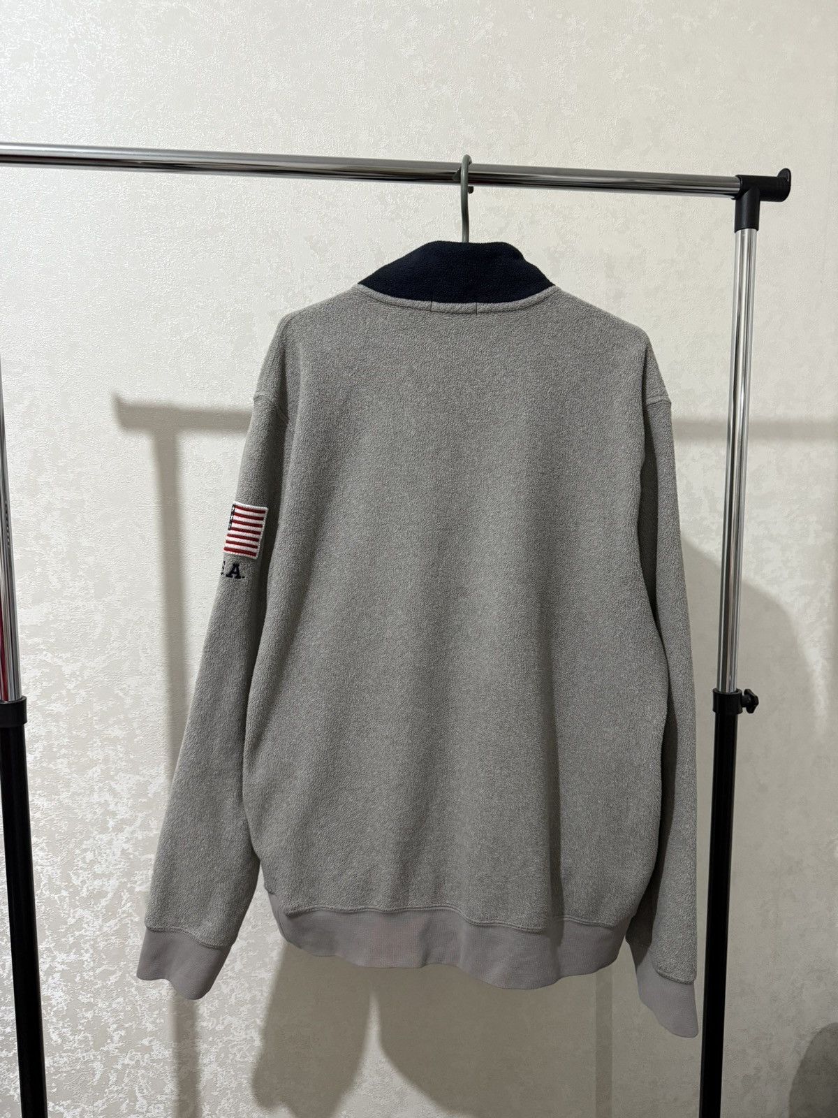 Polo Ralph Lauren POLO RALPH LAUREN USA FLEECE KNIT 1/4 ZIP SWEATSHIRT MEN Y2K Size US L / EU 52-54 / 3 - 13 Thumbnail