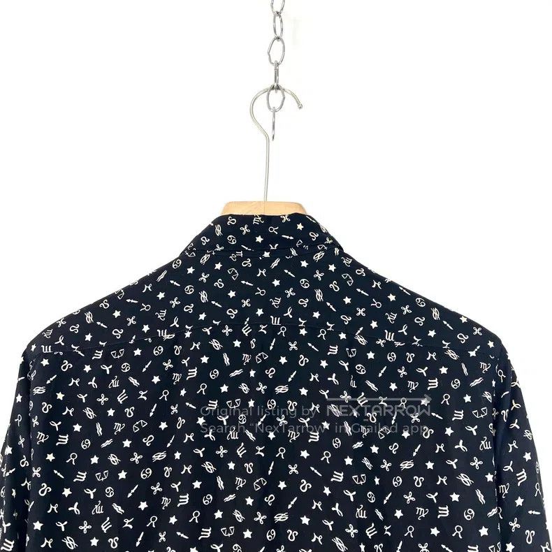 Saint Laurent Paris Saint Laurent Paris Size 37 Black long-sleeve shirt with f Size US M / EU 48-50 / 2 - 5 Thumbnail