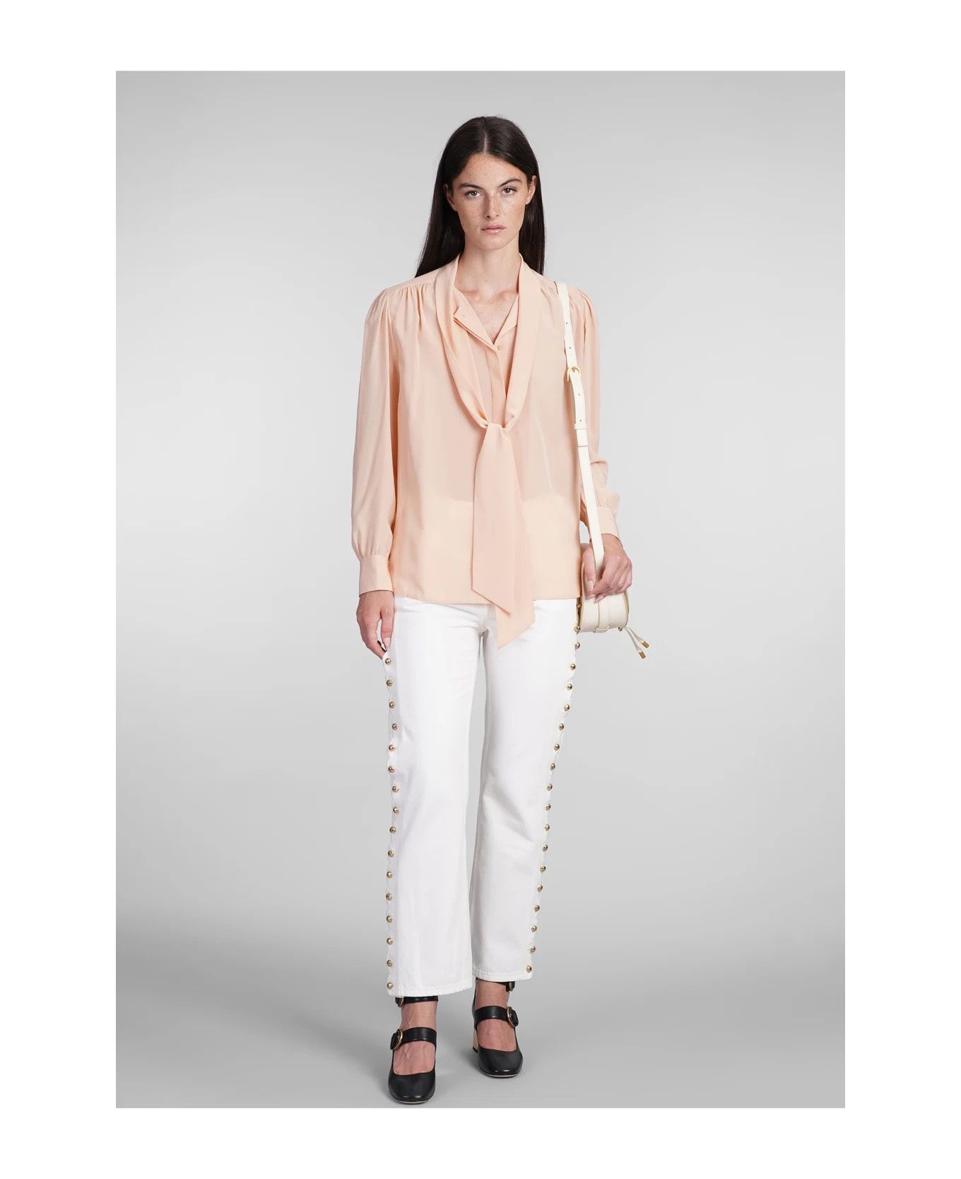 Chloe o1loc1c11025 Cropped Slim Denim in White Size 30" / US 8 / IT 44 - 2 Thumbnail