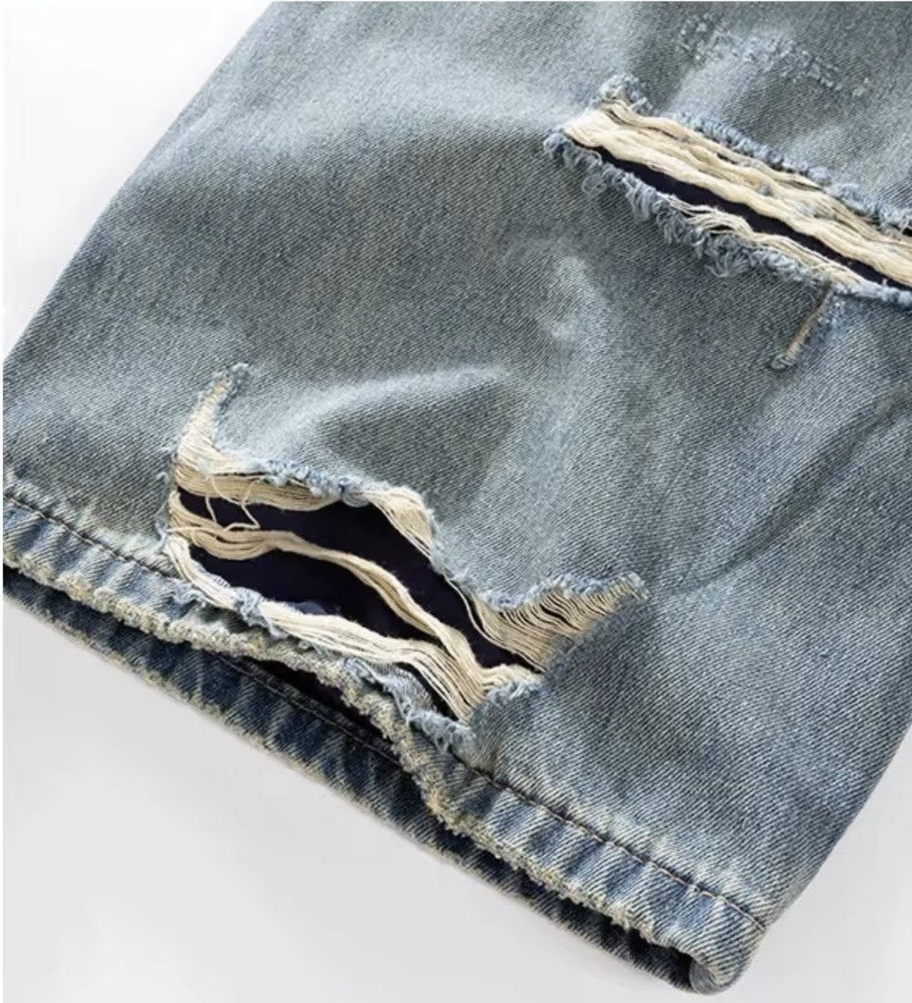Japanese Brand × Jean Double-layer Ripped Baggy Jeans Size US 30 / EU 46 - 7 Thumbnail