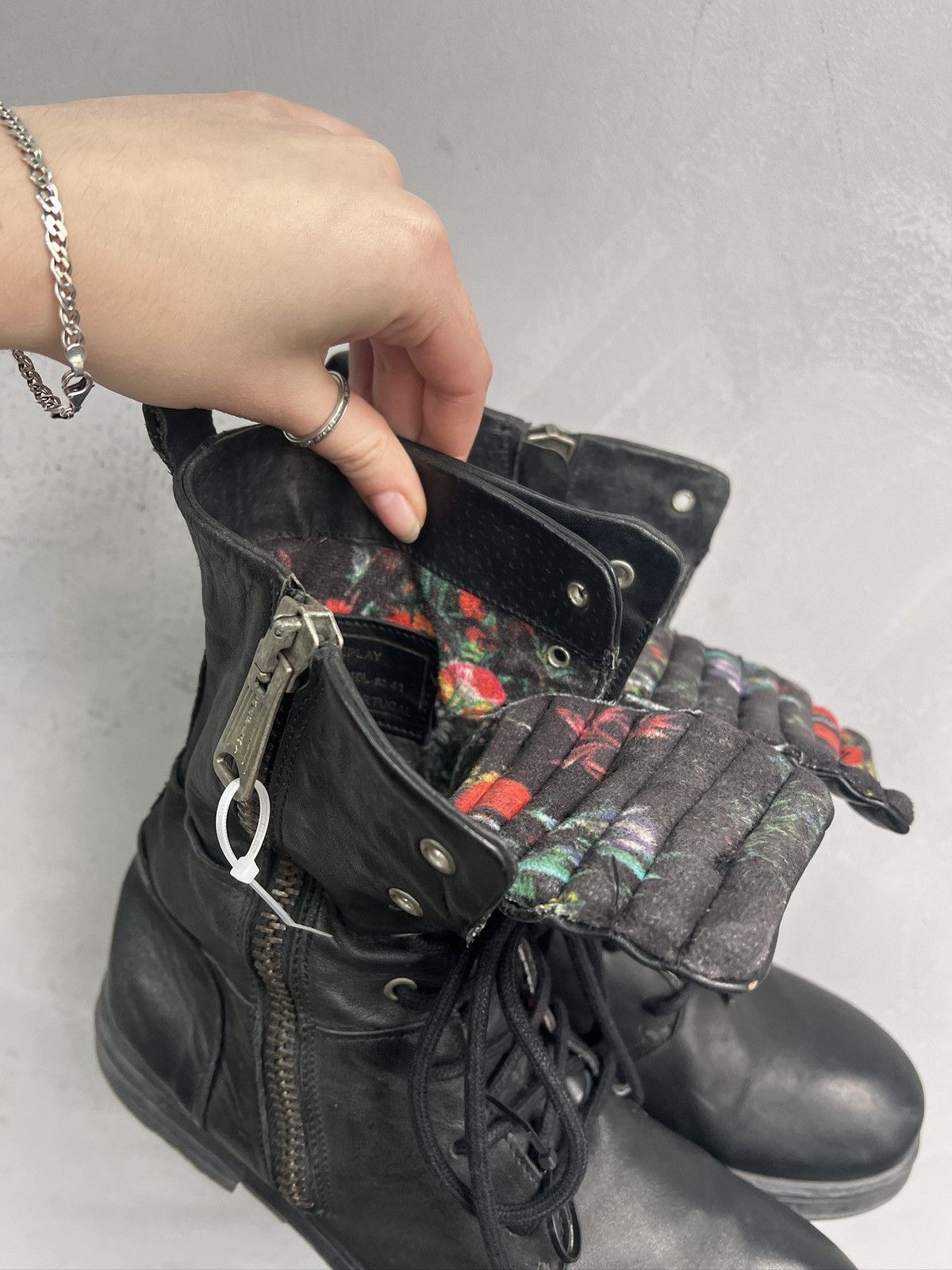 Replay Replay combat black boots avant garde guidi style y2k Size US 8 / EU 41 - 5 Thumbnail