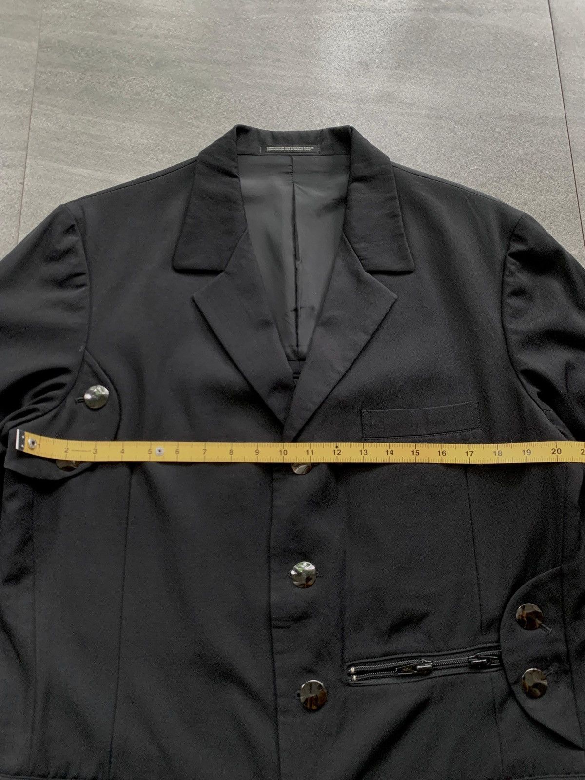 Yohji Yamamoto FREE TAX! Bondage Zipper Blazer Jacket Size 48R - 15 Thumbnail