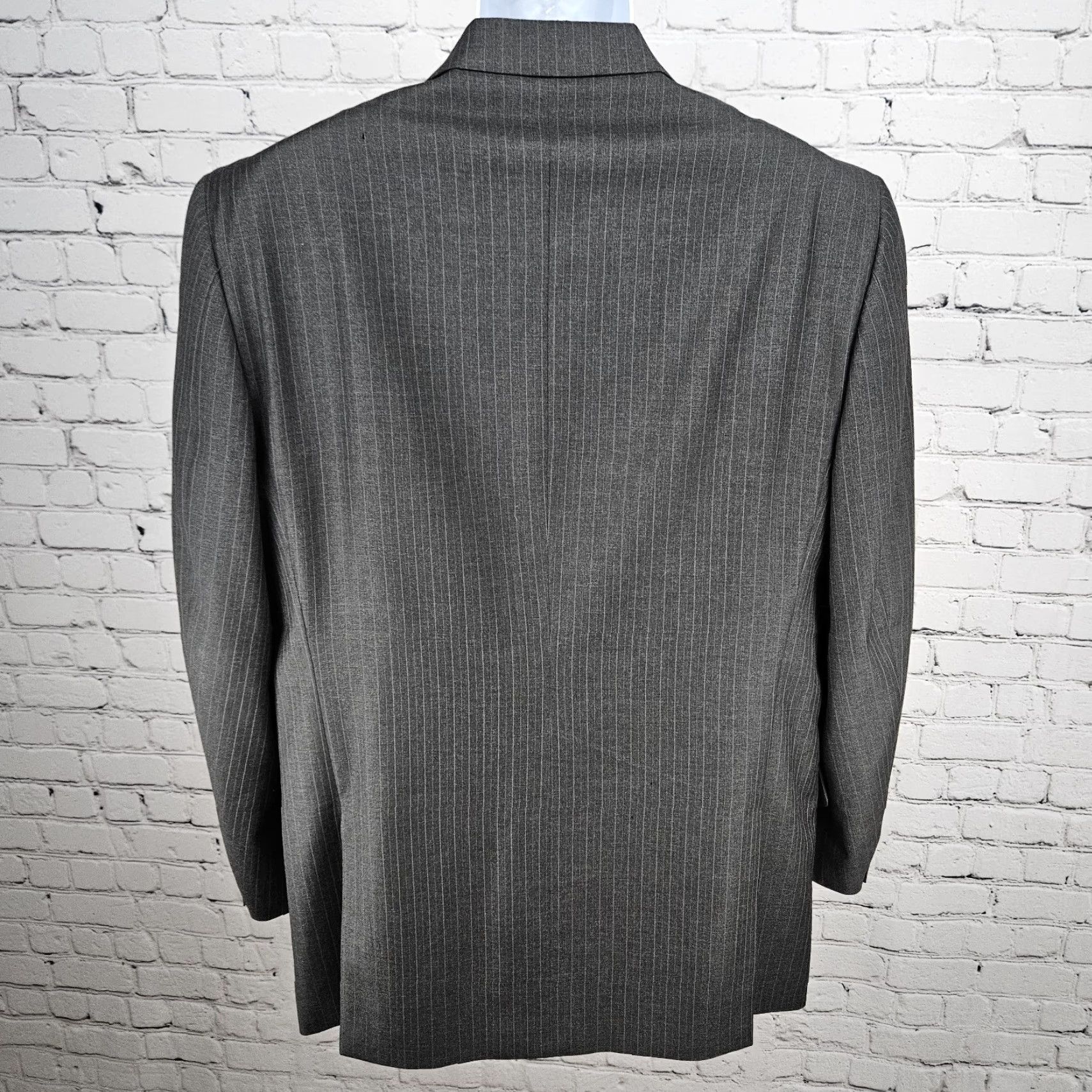 Joseph Abboud Joseph Abboud Black Label Grey 100% Wool 2 Button Blazer USA 40R Size 40R - 2 Thumbnail