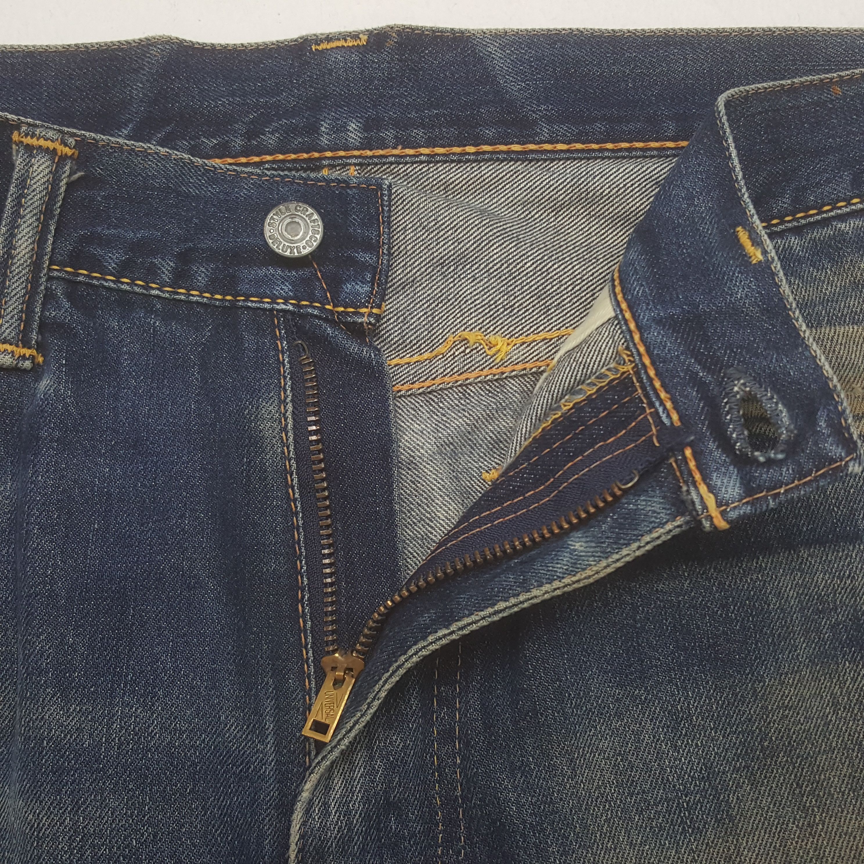 Evisu × If Six Was Nine × Vintage Vintage Evisu Japanese Brand Daicock Custom Art Denim Jeans Size US 31 - 7 Thumbnail