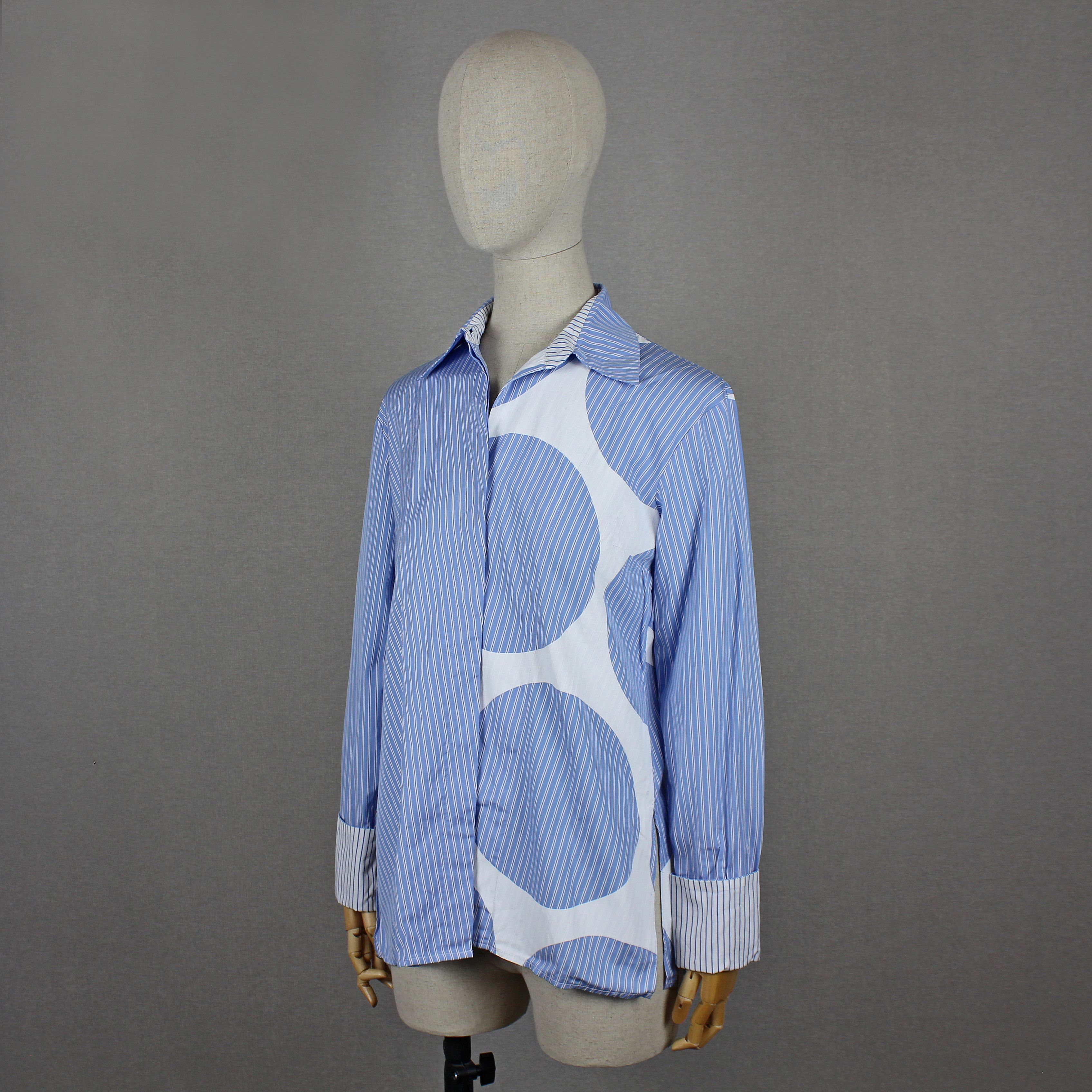 Stella McCartney Stella McCartney Asymmetric Striped Longsleeve Blouse 40 M L Size S / US 4 / IT 40 - 2 Thumbnail