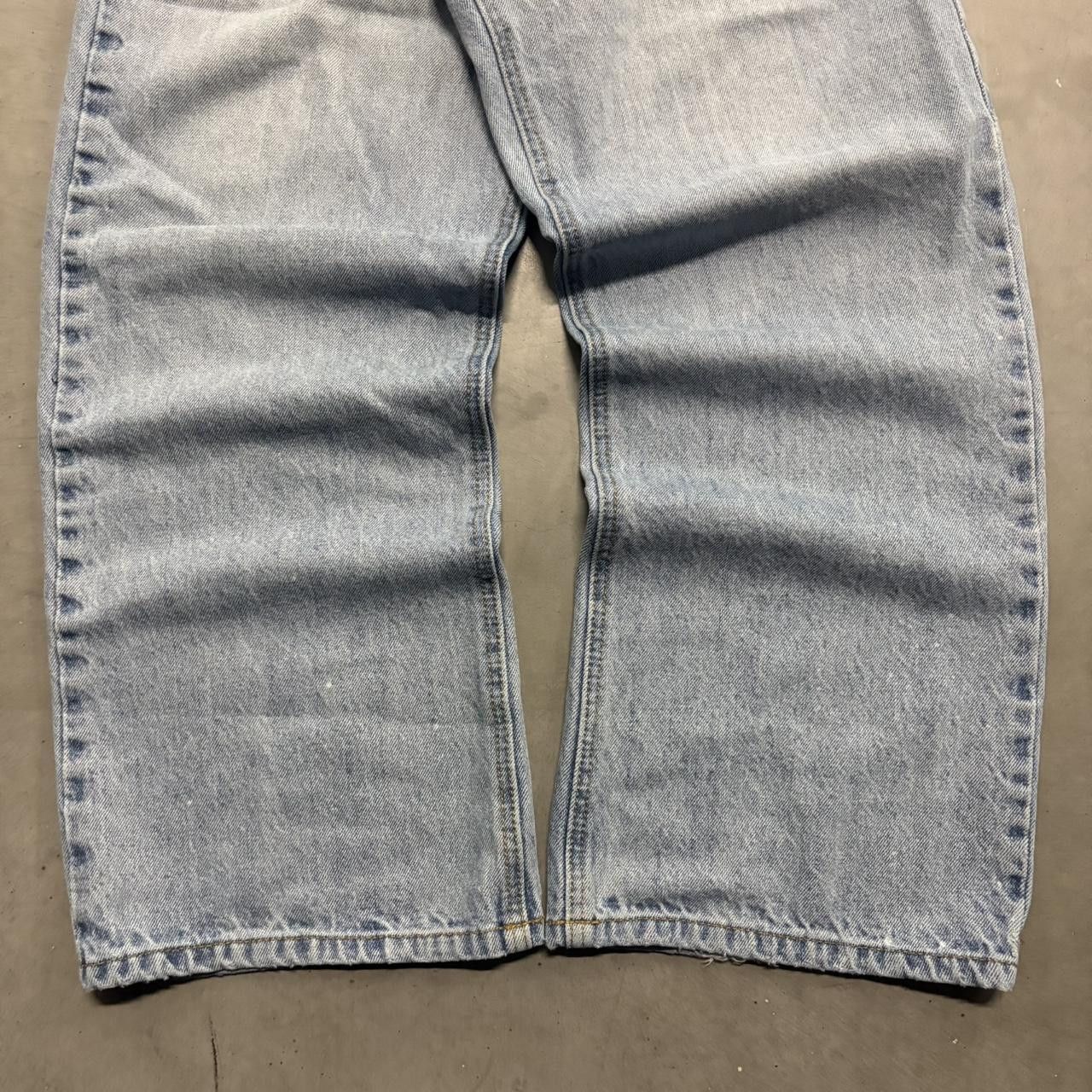 Vintage Crazy Vintage Y2K/2000s Super Baggy Skater Style Steve and Barrys Light Wash Denim Jeans! Size US 36 / EU 52 - 5 Thumbnail