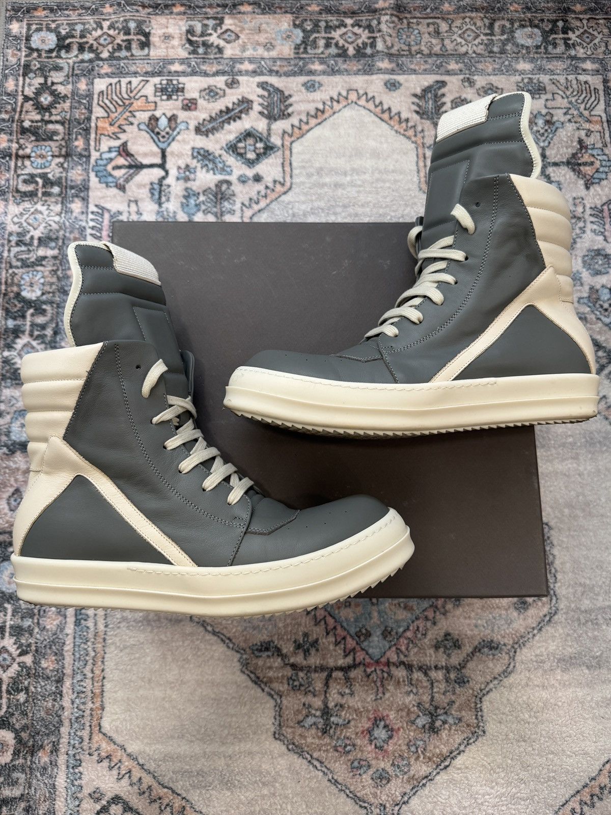 Rick Owens Rick Owens Grey concordians washed indigo Geobasket Size US 9 / EU 42 - 7 Thumbnail