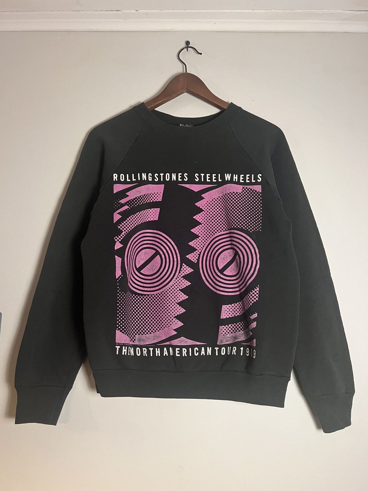 Band Tees × The Rolling Stones 80s Rolling Stones Steel Wheels Crewneck Size US M / EU 48-50 / 2 - 6 Thumbnail