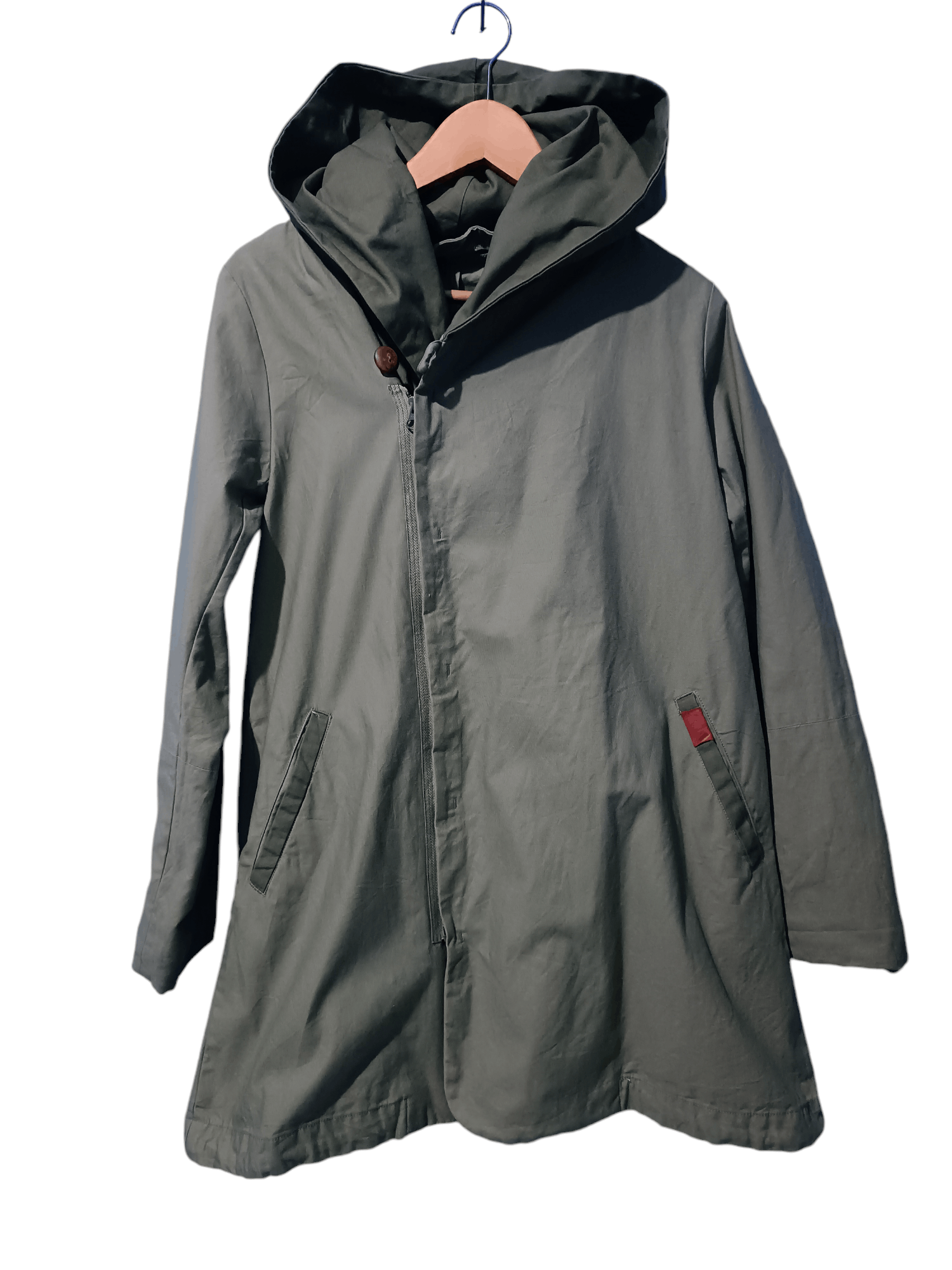Japanese Brand Asymmetrical Front Cotton Fishtail Parka Jacket Size US L / EU 52-54 / 3 - 2 Thumbnail
