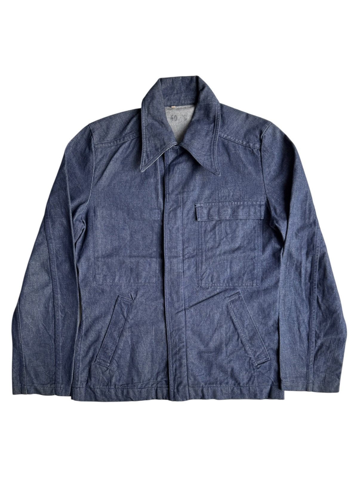 Vintage VERY RARE VINTAGE JACKET DENIM WORK CHORE ADOLPHE LAFONT Size US M / EU 48-50 / 2 - 1 Thumbnail