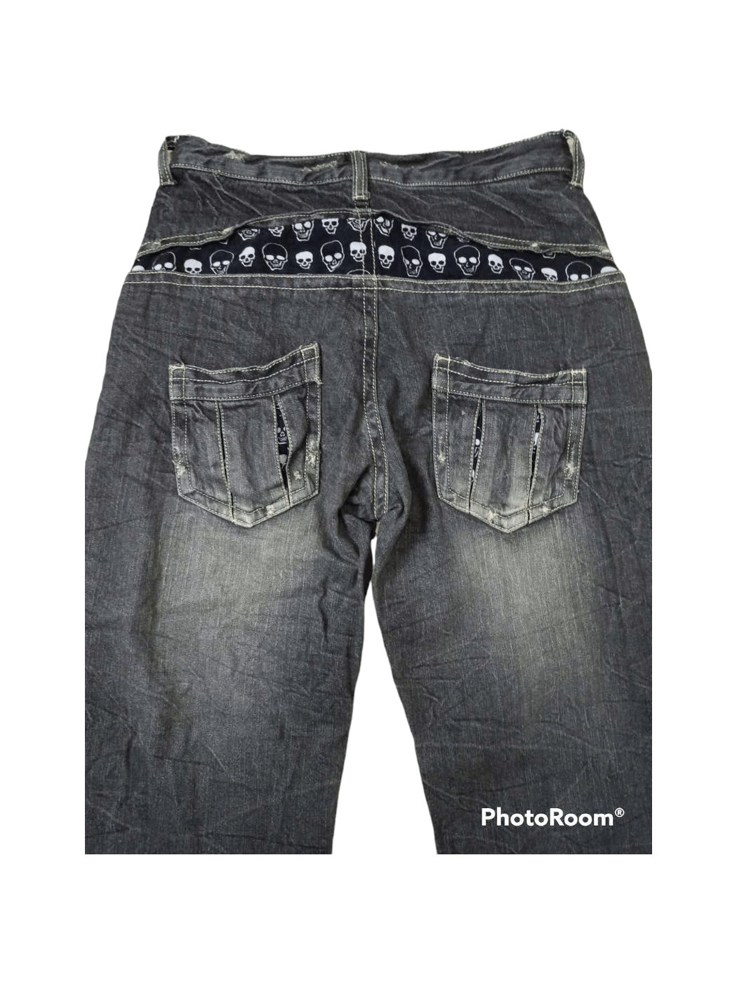 Japanese Brand Japanese Brand Skulls Black Jeans Size US 30 / EU 46 - 2 Thumbnail