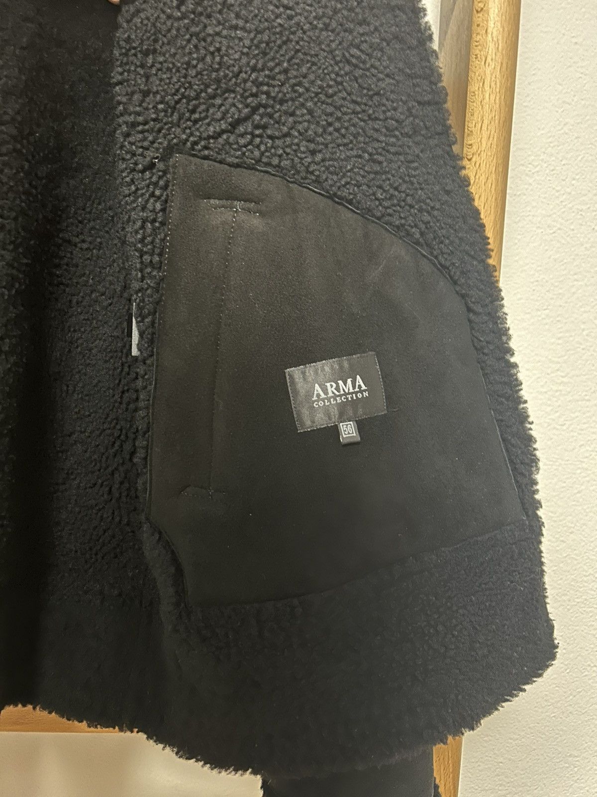ARMA Black Arma lamb jacket Size US XL / EU 56 / 4 - 3 Thumbnail