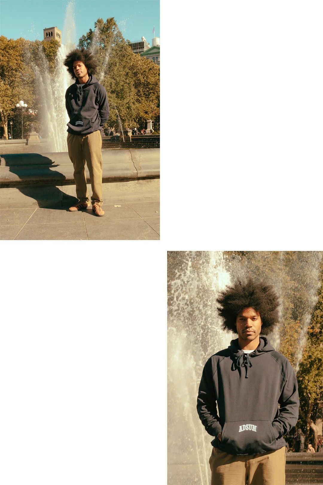 Adsum Adsum FW18 Washed Collegiate Popover Hoodie (L) Navy Size US L / EU 52-54 / 3 - 8 Thumbnail