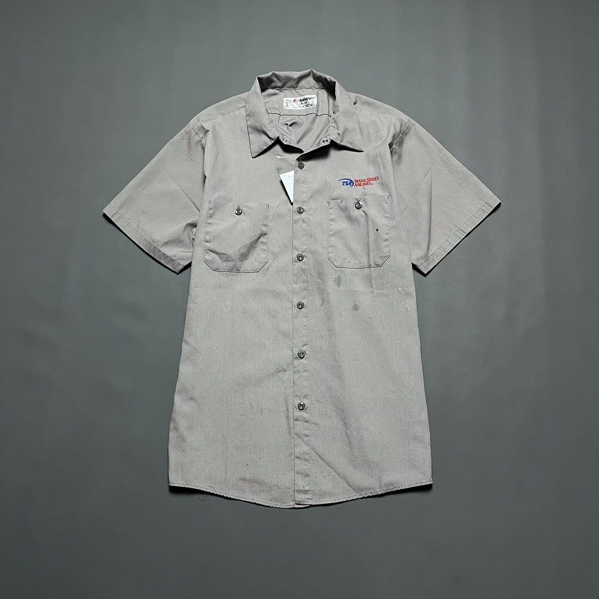 Vintage Vintage Work Short Aramark Trans States Airlines Size US L / EU 52-54 / 3 - 1 Thumbnail