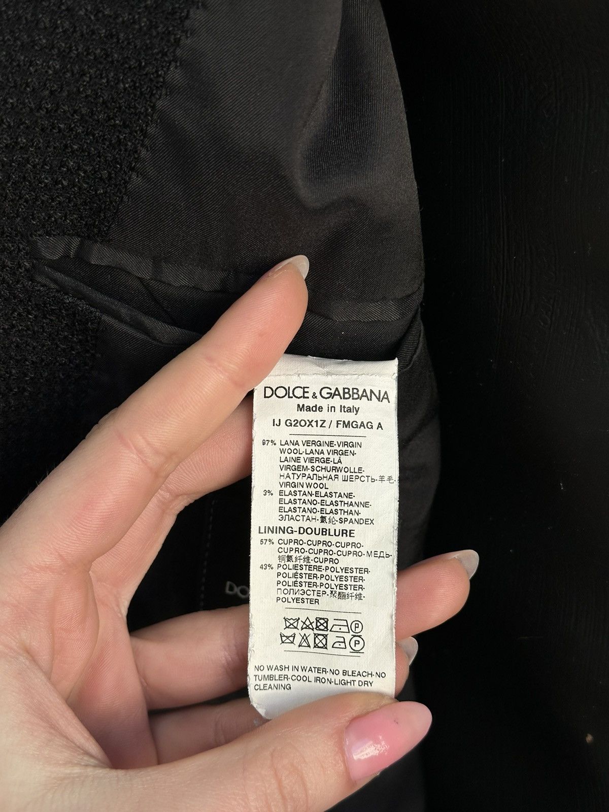 Dolce & Gabbana Lana Dolce Gabbana Blazer Luxury Big Logo Jacket Y2k Size US L / EU 52-54 / 3 - 13 Thumbnail