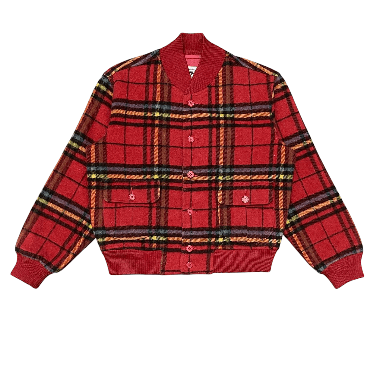 Issey Miyake Vintage Harvard Checkered Wool Bomber Jacket Issey Style Size US M / EU 48-50 / 2 - 1 Thumbnail