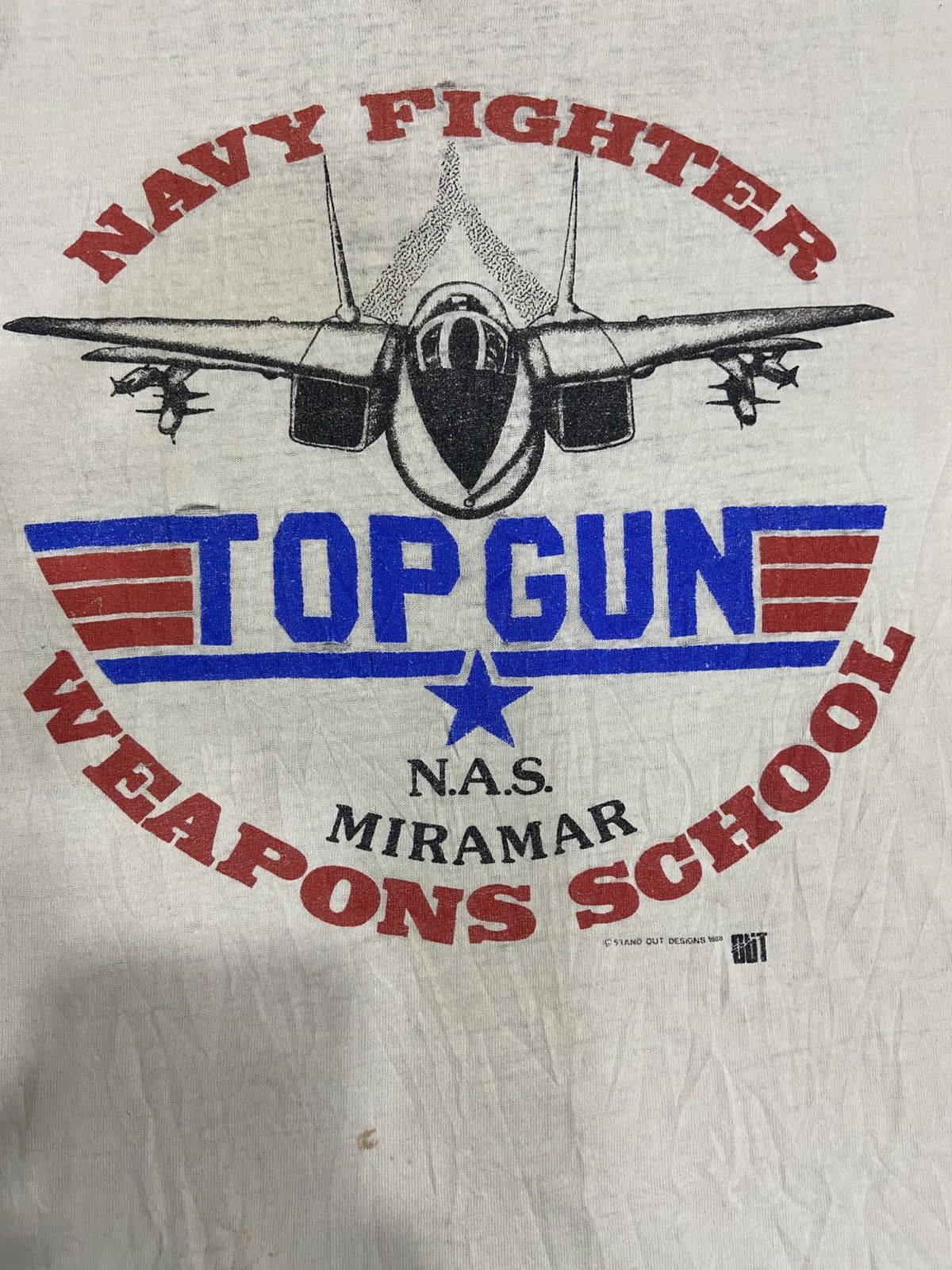Vintage Vintage Top Gun Weapons School 80s Distress Size US L / EU 52-54 / 3 - 2 Thumbnail