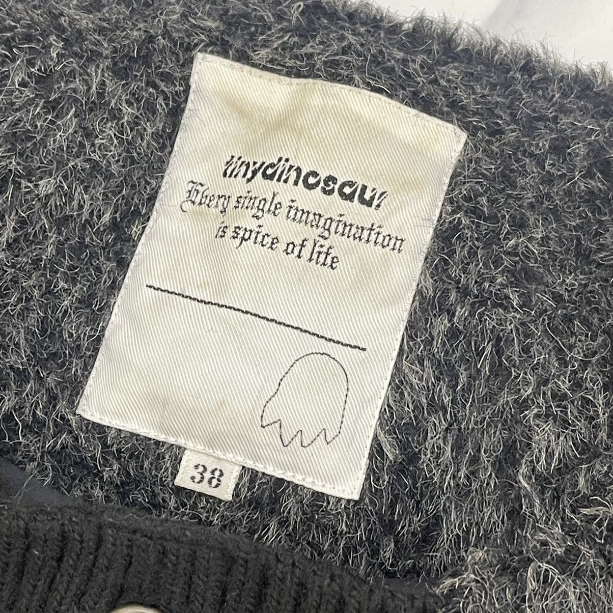 Japanese Brand ⚡️Tiny Dinosaur Faux Fur Button Mohair Jacket Made In 🇯🇵 Size M / US 6-8 / IT 42-44 - 14 Thumbnail